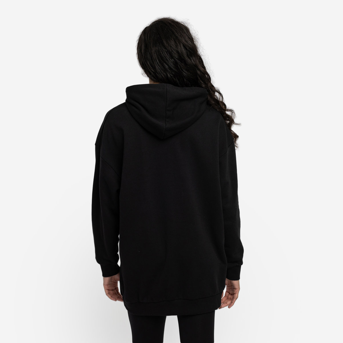 Black / Black Women's Umbro Diamond Oversized Oh Hood Sweaters | CA-35811