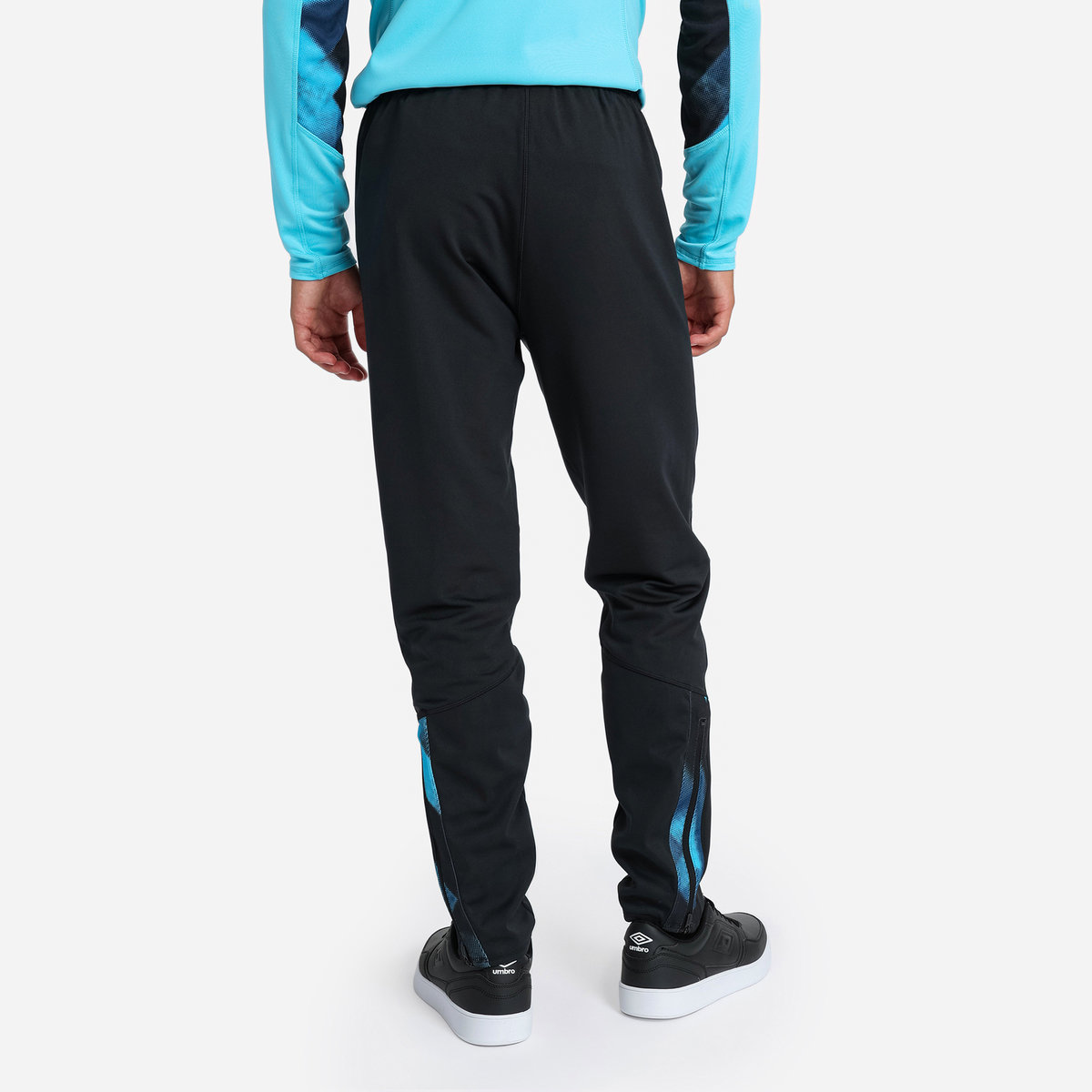 Black / Blue Umbro Teamwear - Umbro England Rugby Football 22/23 Drill Pant Trousers | CA-25347