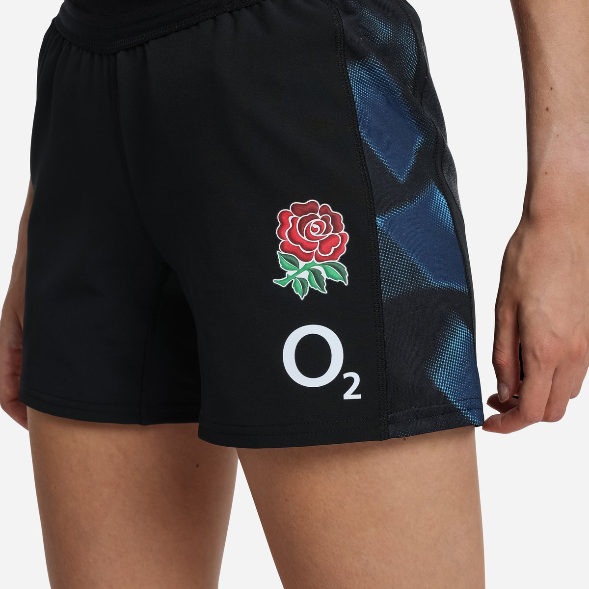 Black / Blue Umbro Teamwear - Umbro England Rugby Football 22/23 Training Short Shorts | CA-39507