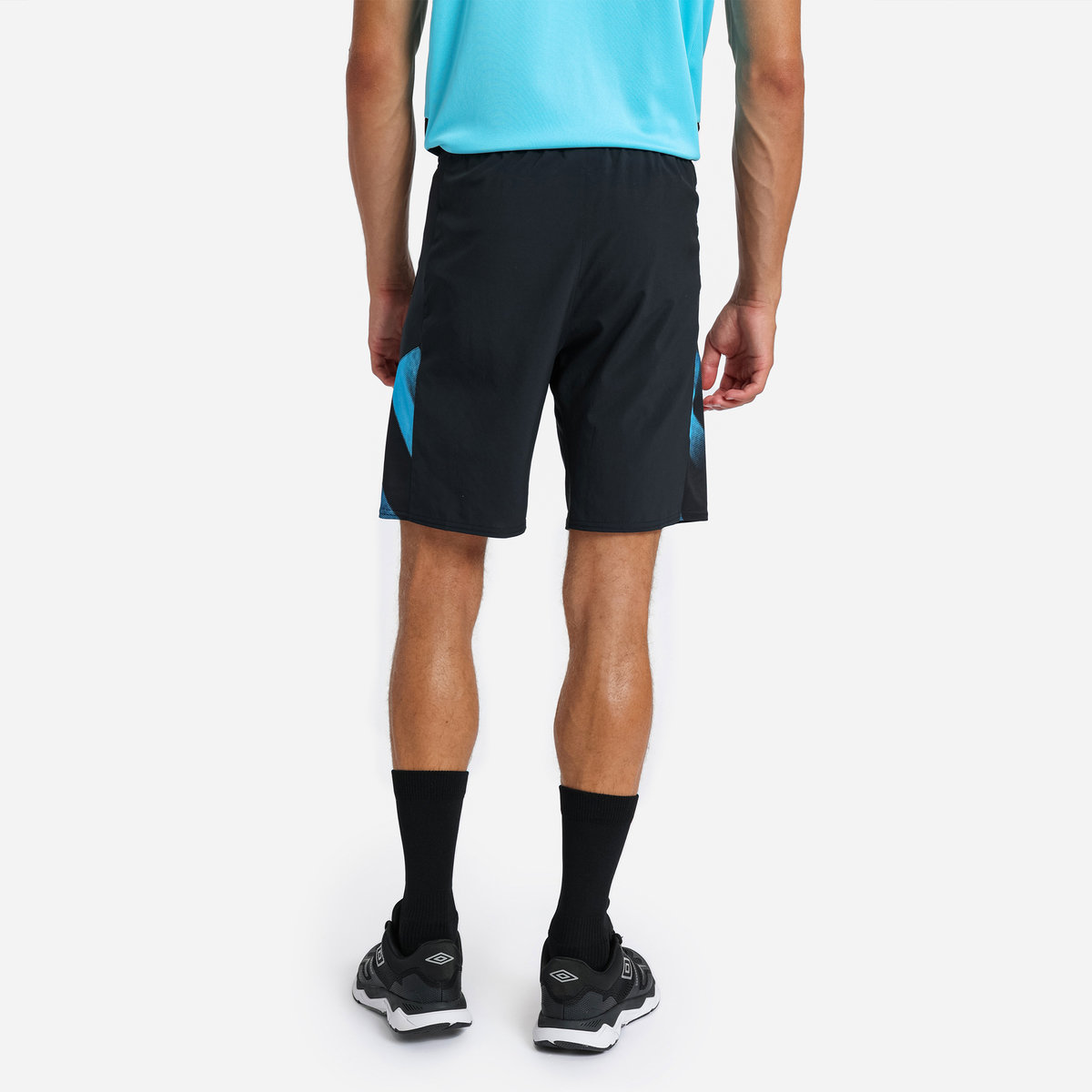 Black / Blue Umbro Teamwear - Umbro England Rugby Football 22/23 Gym Short Shorts | CA-78978