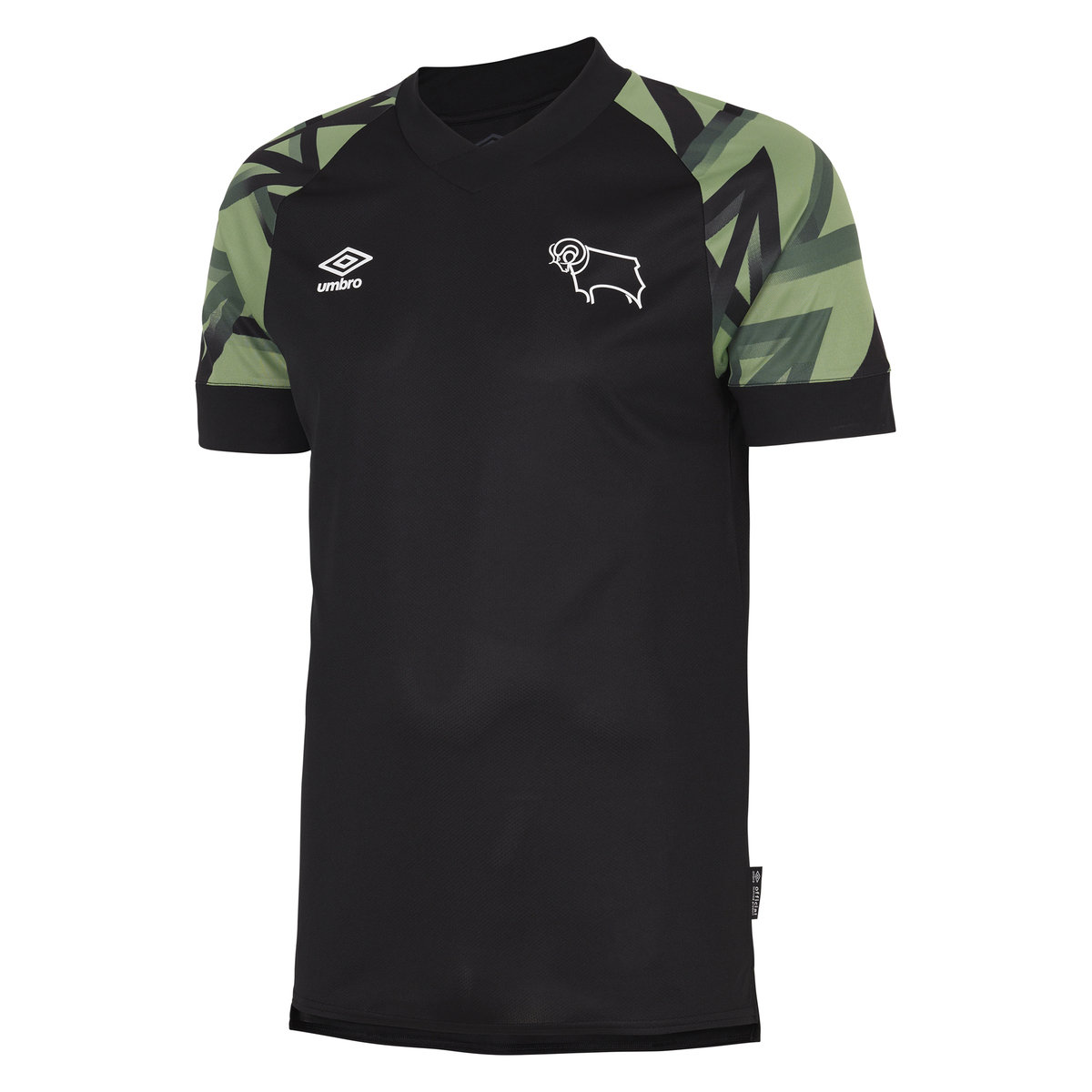 Black / Camo Umbro Football Derby County 22/23 Away Jersey Football Jersey | CA-04186