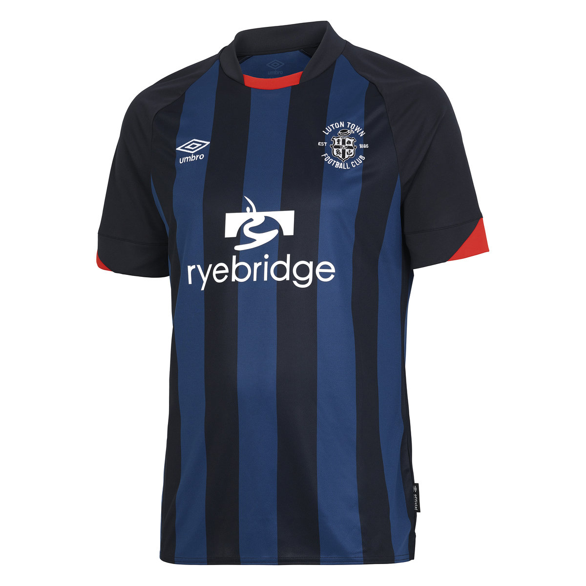 Black / Dark Blue Umbro Teamwear - Umbro Luton Town Football 22/23 Third Jersey Junior Football Jersey | CA-95794