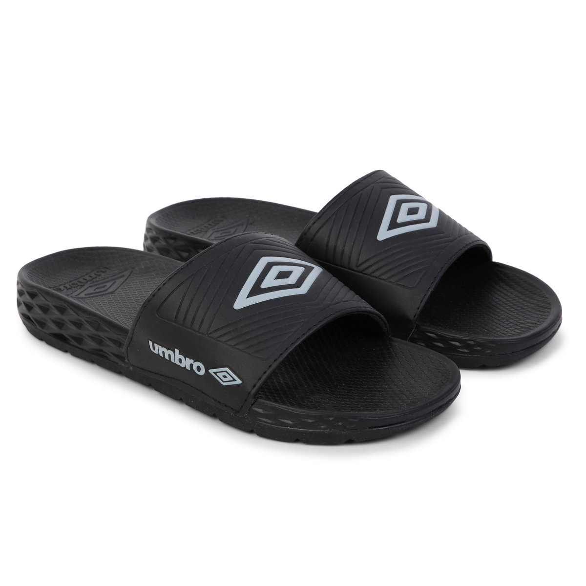 Black / Grey Women\'s Umbro Equipe Recovery Slides Sliders | CA-24393