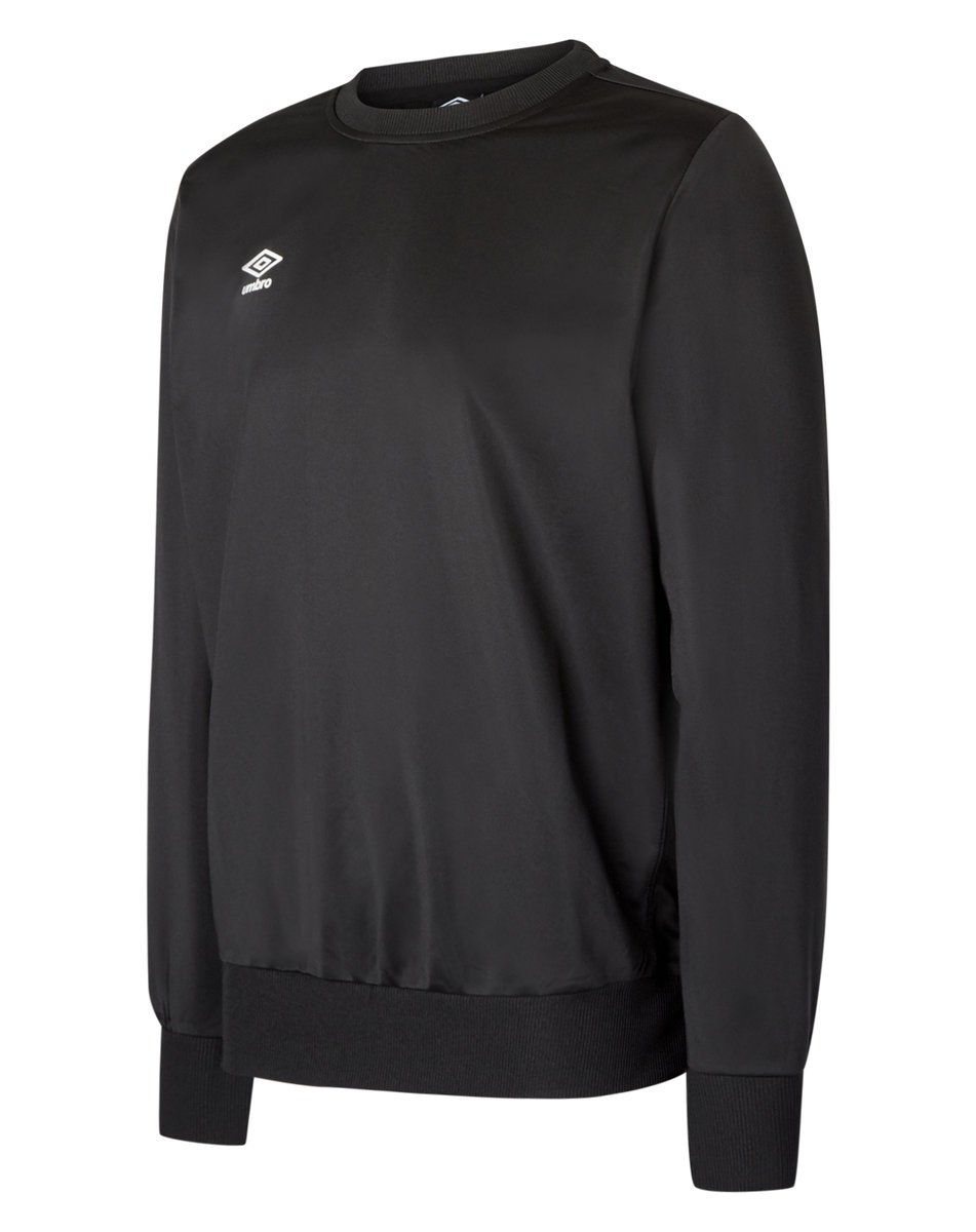 Black Kids\' Umbro Poly Sweat Junior Sweatshirts | CA-06195