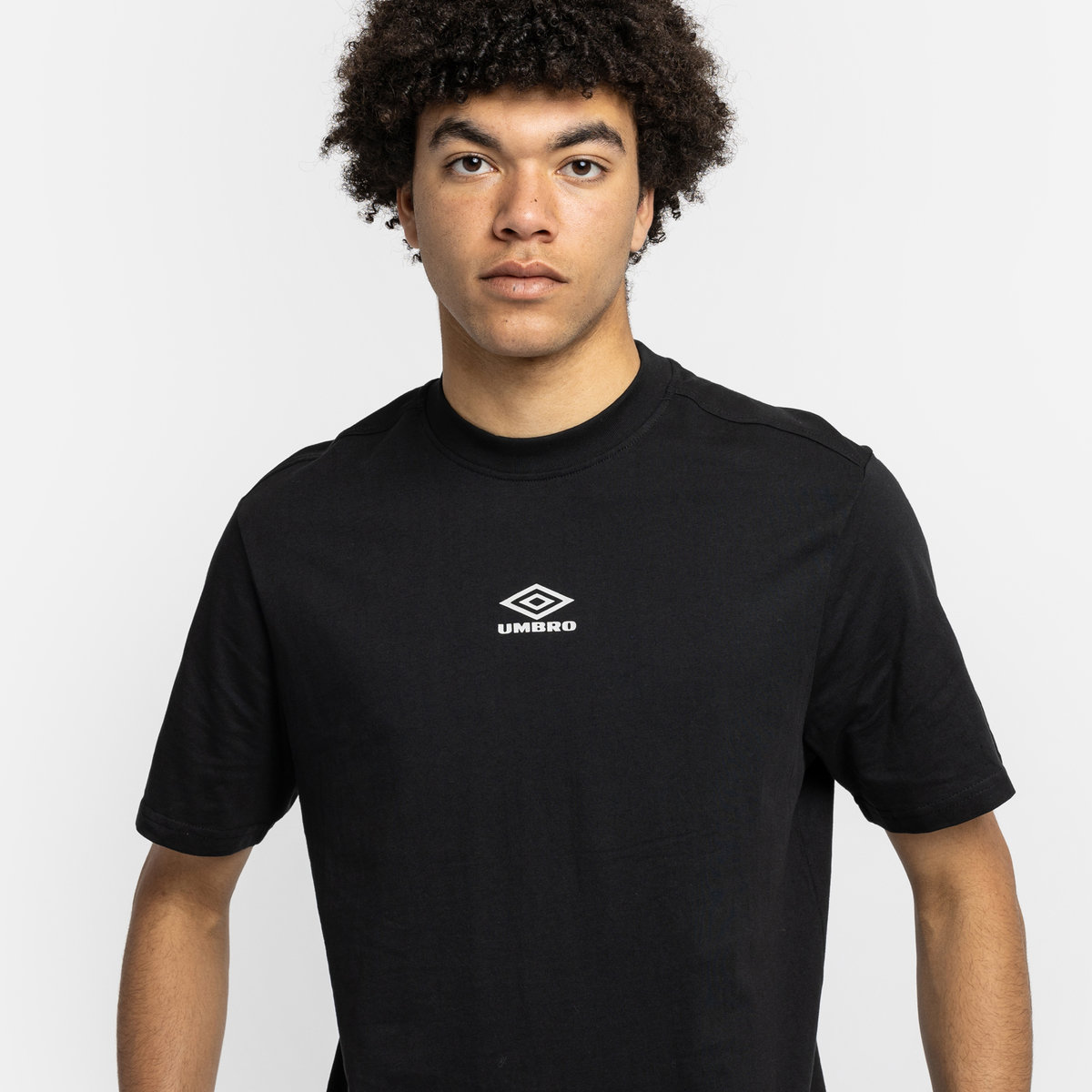 Black Men's Umbro Diamond Small Logo Tee T Shirts | CA-85744