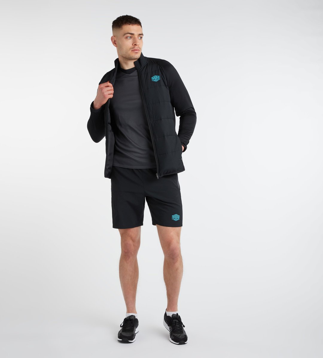 Black Men's Umbro PTF Thermal Jacket Jackets | CA-39741