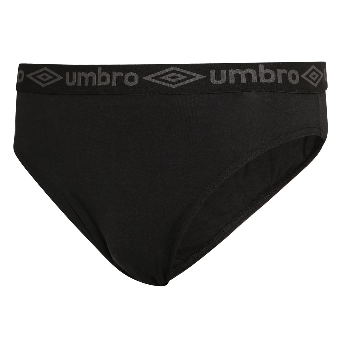 Black Men\'s Umbro Plain Briefs 3 Pack Underwear | CA-56801