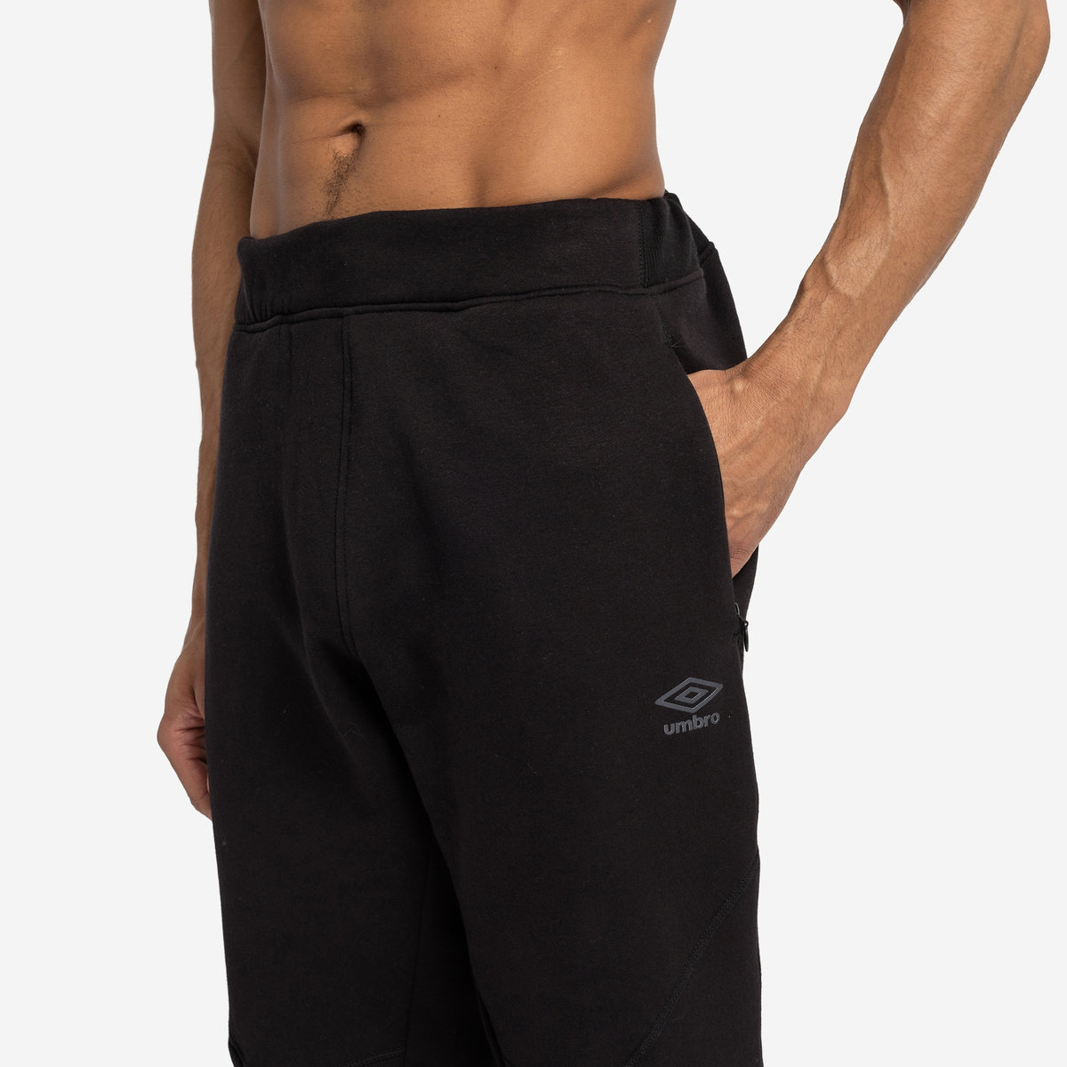 Black Men's Umbro Pro Fleece Elite Pant Trousers | CA-04580