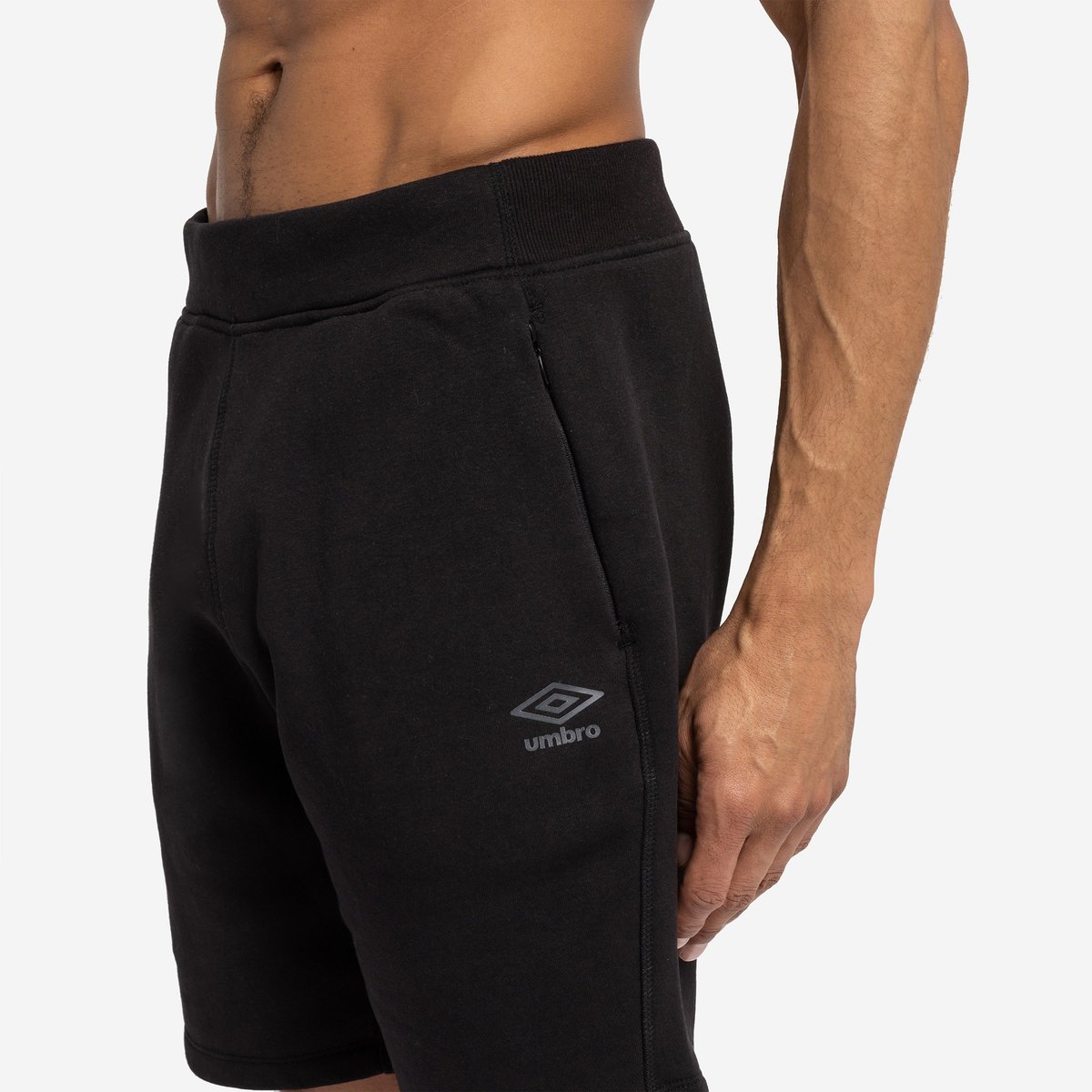 Black Men's Umbro Pro Fleece Elite Short Shorts | CA-36188