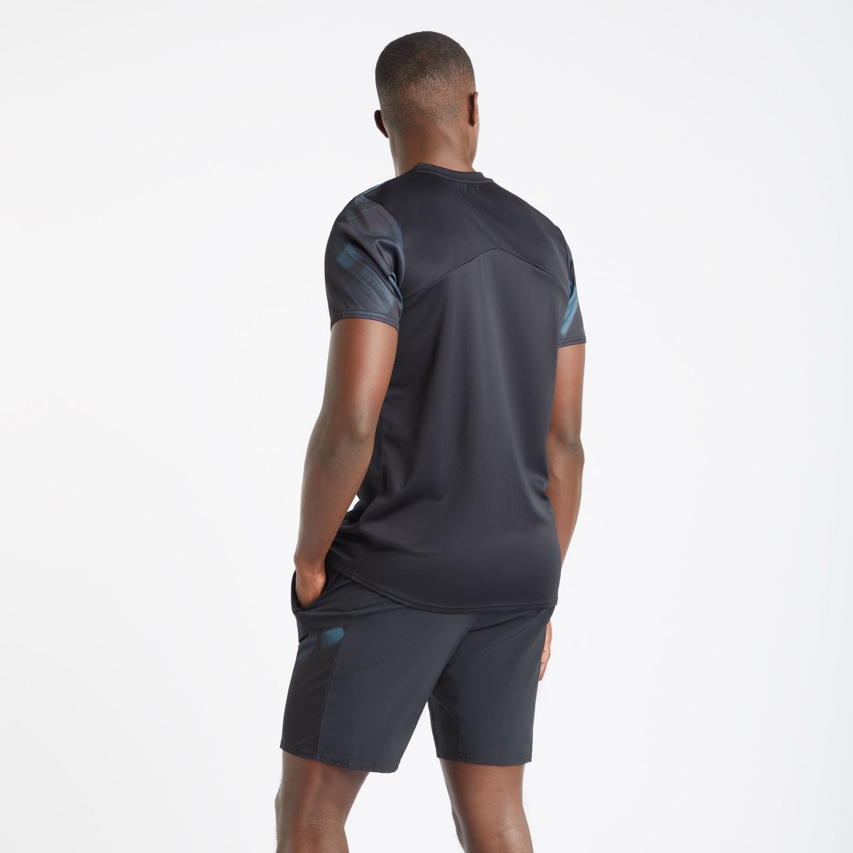 Black Men's Umbro Pro Training Gym Tee T Shirts | CA-65540