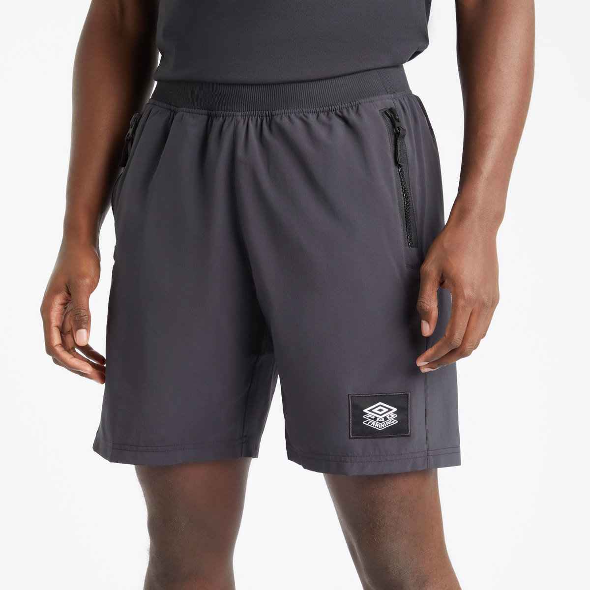 Black Men's Umbro Pro Training Presentation Short Shorts | CA-32118