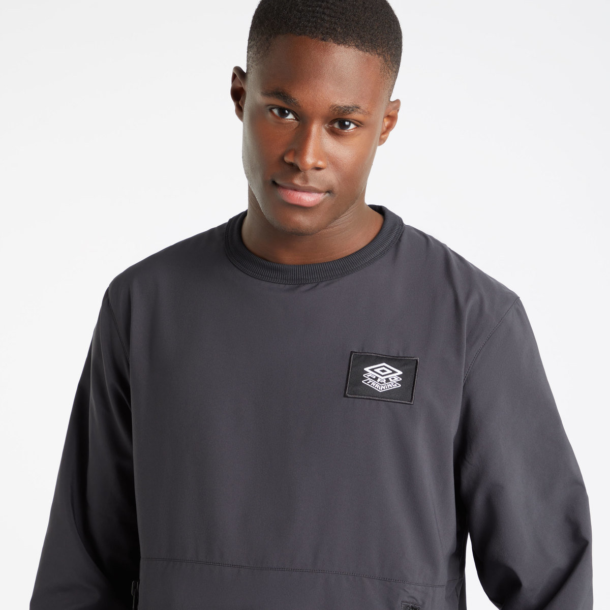 Black Men's Umbro Pro Training Sweatshirt Drill Sweaters | CA-87180