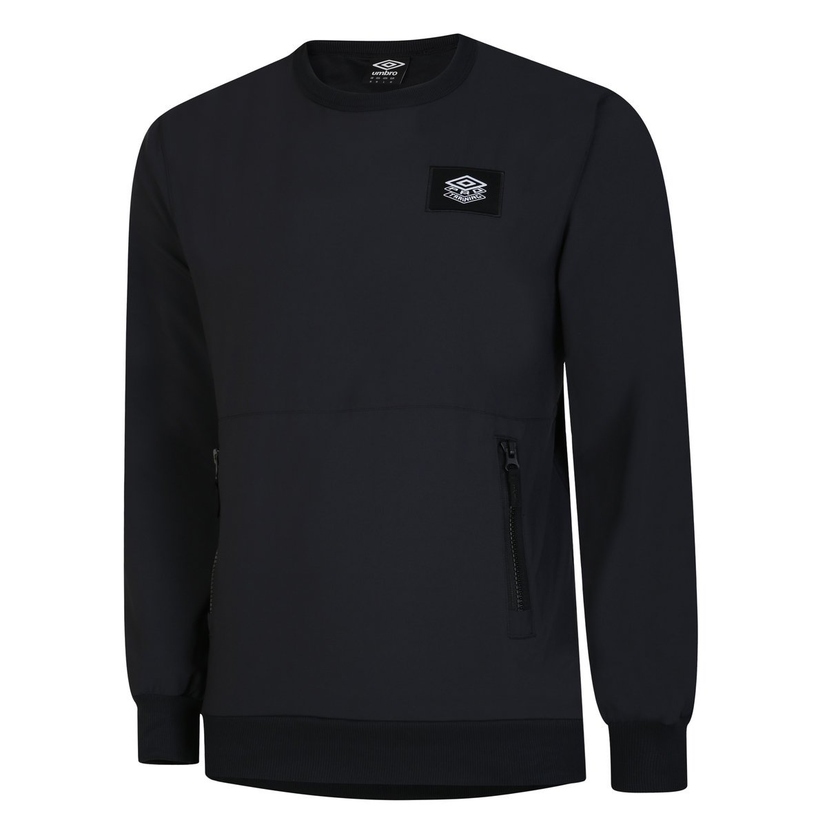 Black Men's Umbro Pro Training Sweatshirt Drill Sweaters | CA-87180