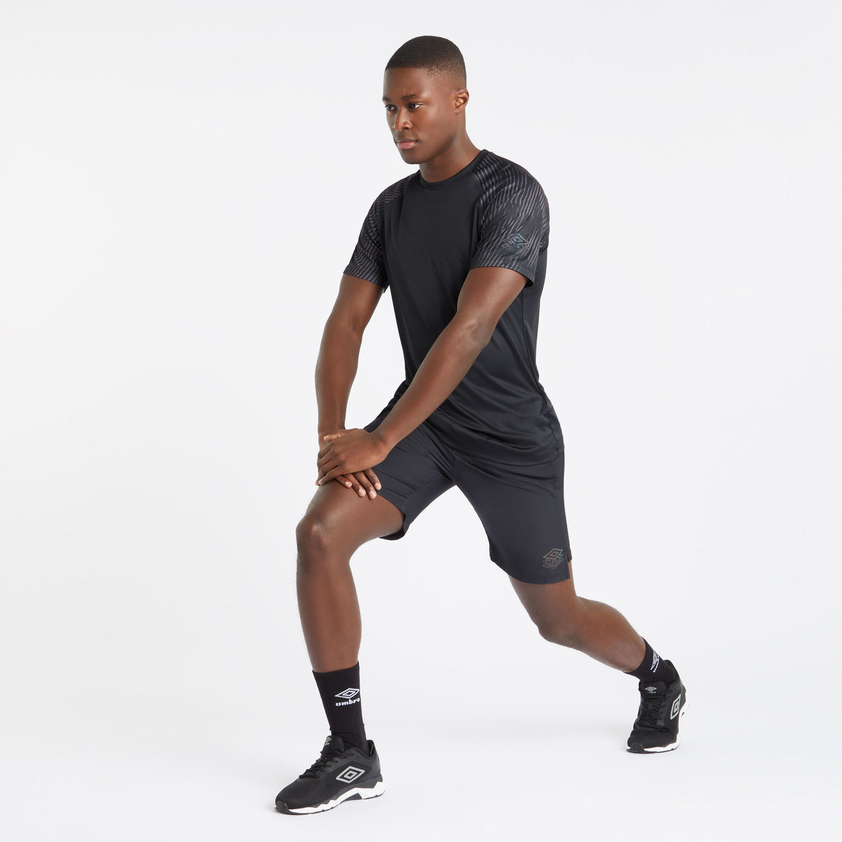 Black Men's Umbro Pro Training Woven Short Shorts | CA-54486