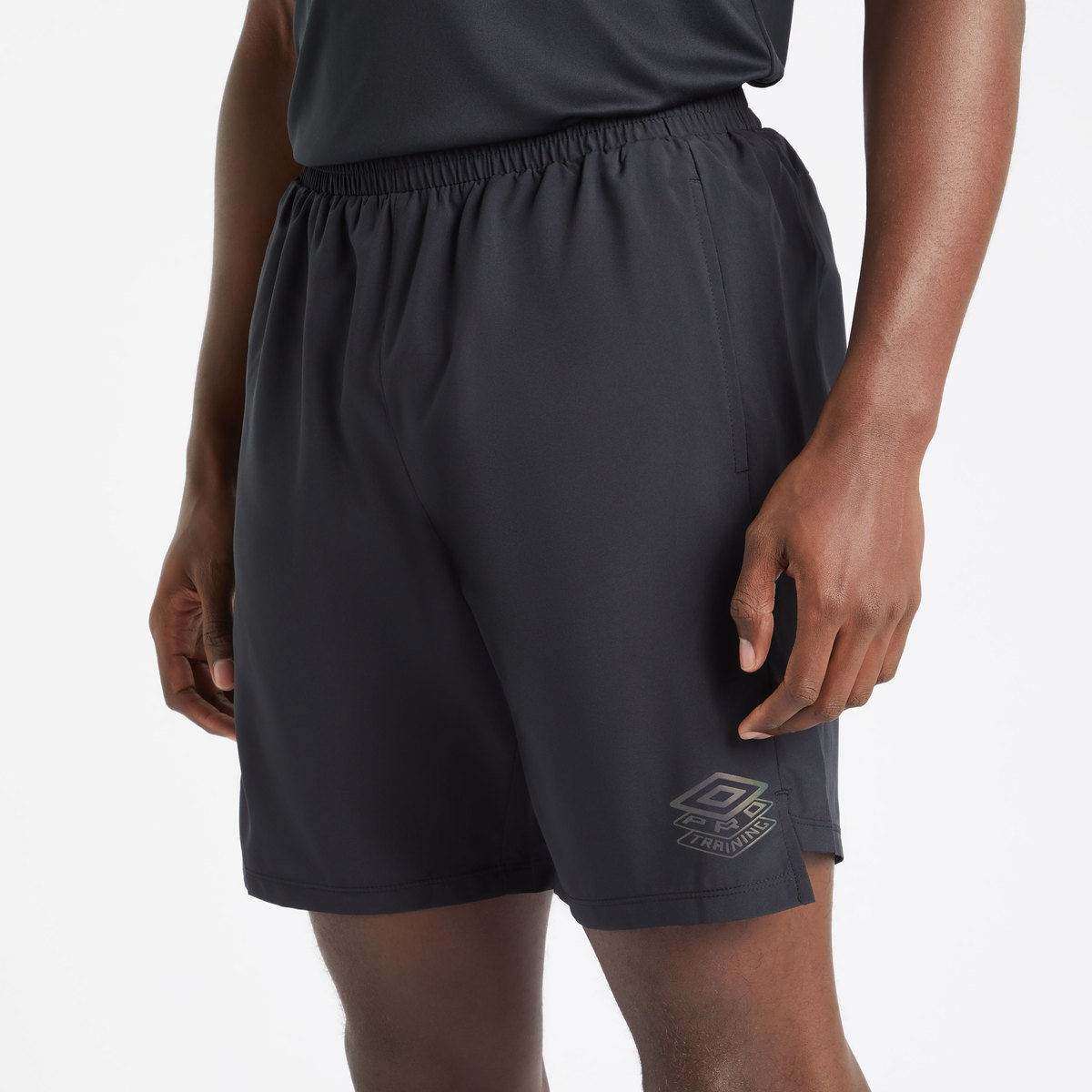 Black Men's Umbro Pro Training Woven Short Shorts | CA-54486