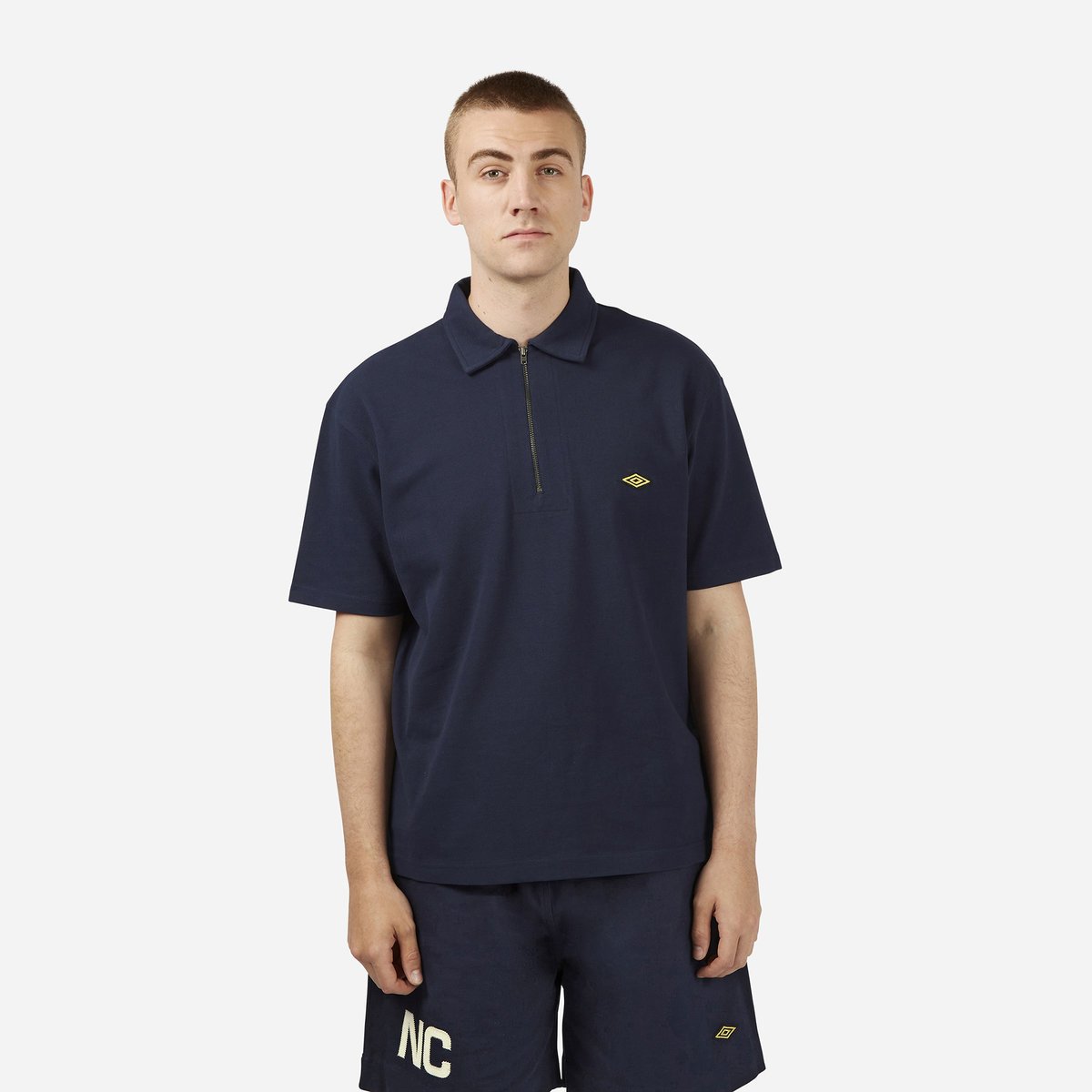 Black Navy Men\'s Umbro Nigel Cabourn Polo Polos | CA-22055