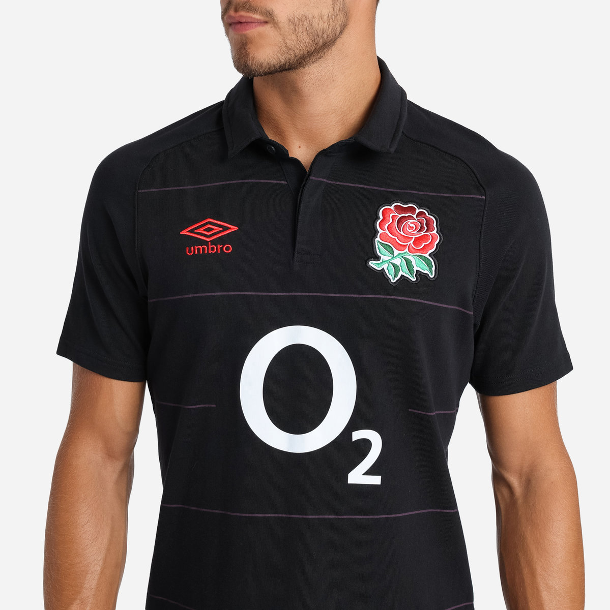 Black / Red Umbro Teamwear - Umbro England Rugby Football 22/23 Alternate Classic Jersey Jersey | CA-23171