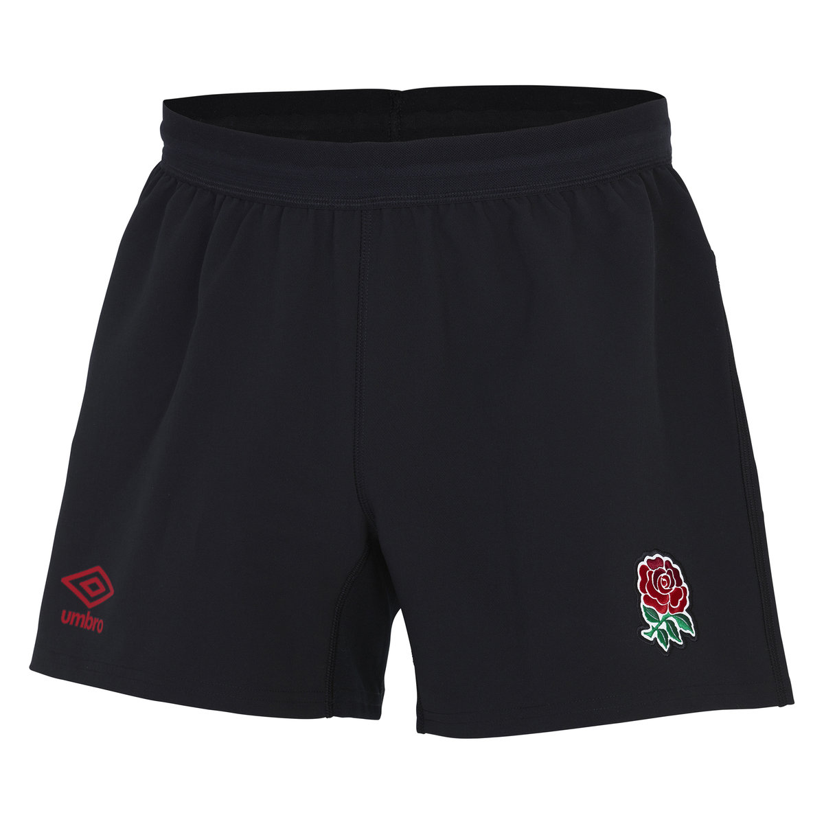 Black / Red Umbro Teamwear - Umbro England Rugby Football 22/23 Alternate Pro Short Shorts | CA-57390