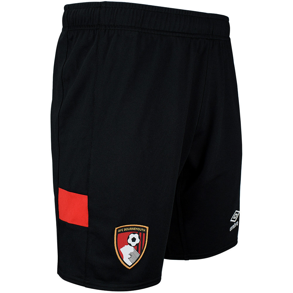 Black Umbro Teamwear - Umbro AFC Bournemouth Football 22/23 Home Short Junior Shorts | CA-65150