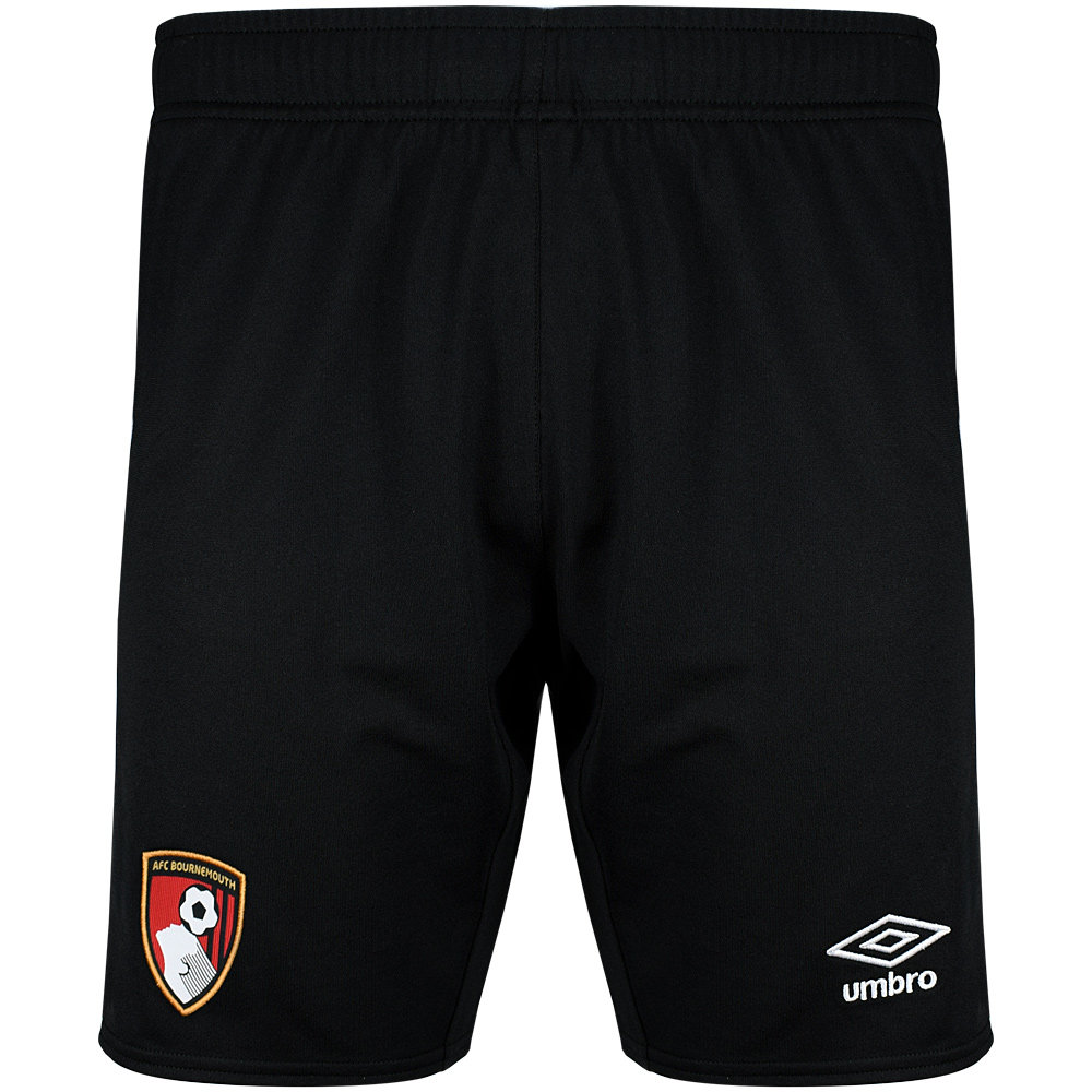 Black Umbro Teamwear - Umbro AFC Bournemouth Football 22/23 Home Short Junior Shorts | CA-65150