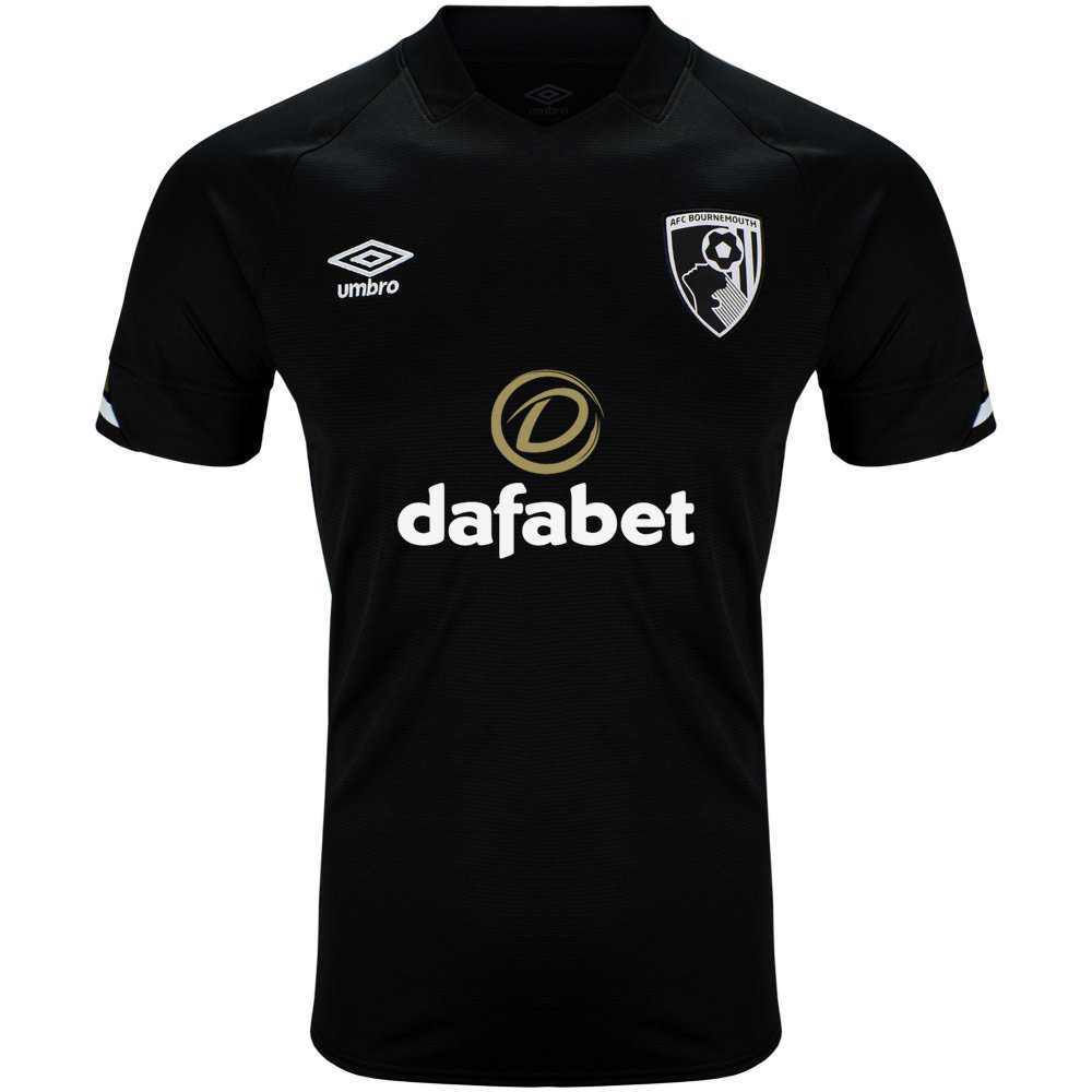 Black Umbro Teamwear - Umbro AFC Bournemouth Football 22/23 Third Jersey Jersey | CA-83239