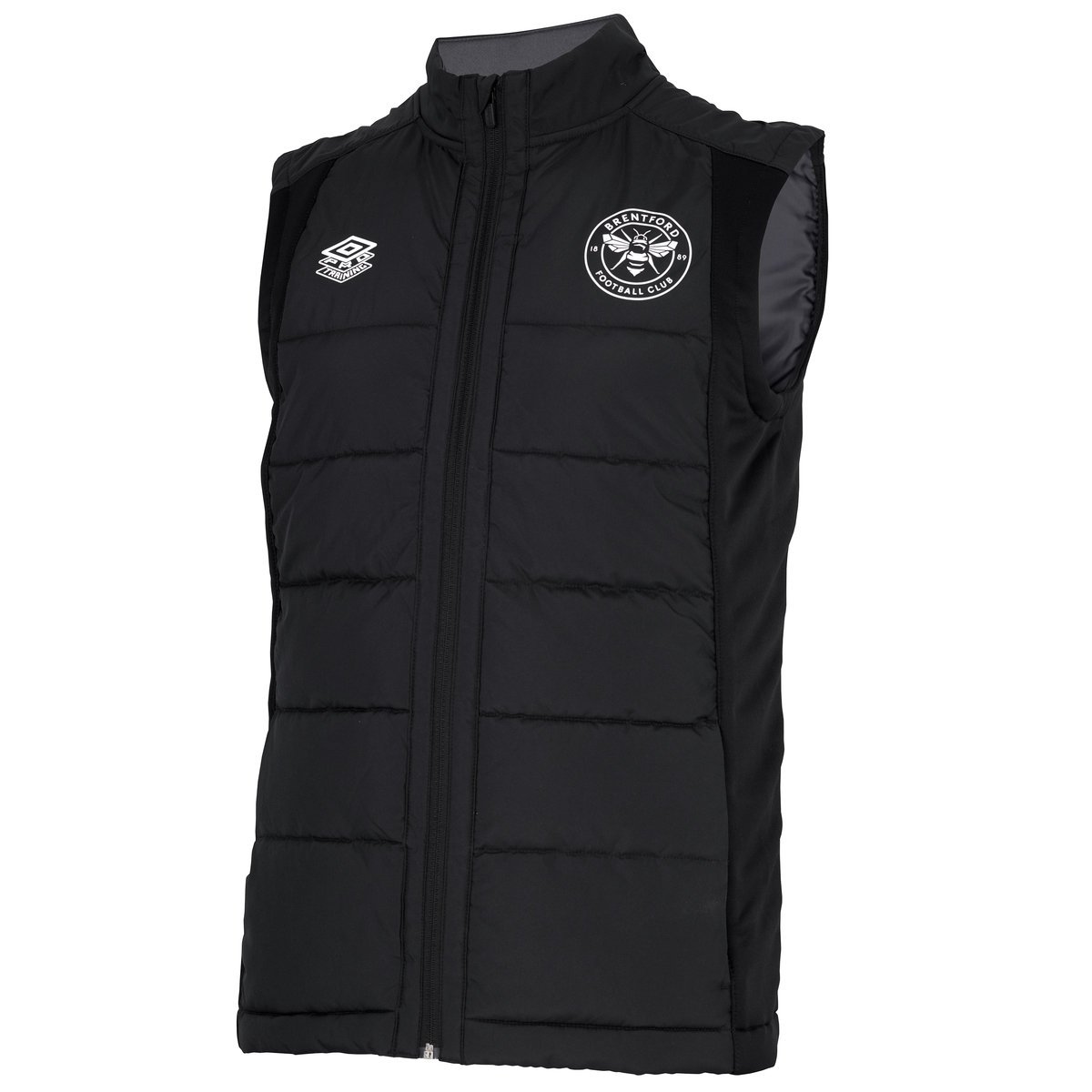 Black Umbro Football Brentford 22/23 Gilet Football Jackets | CA-76274