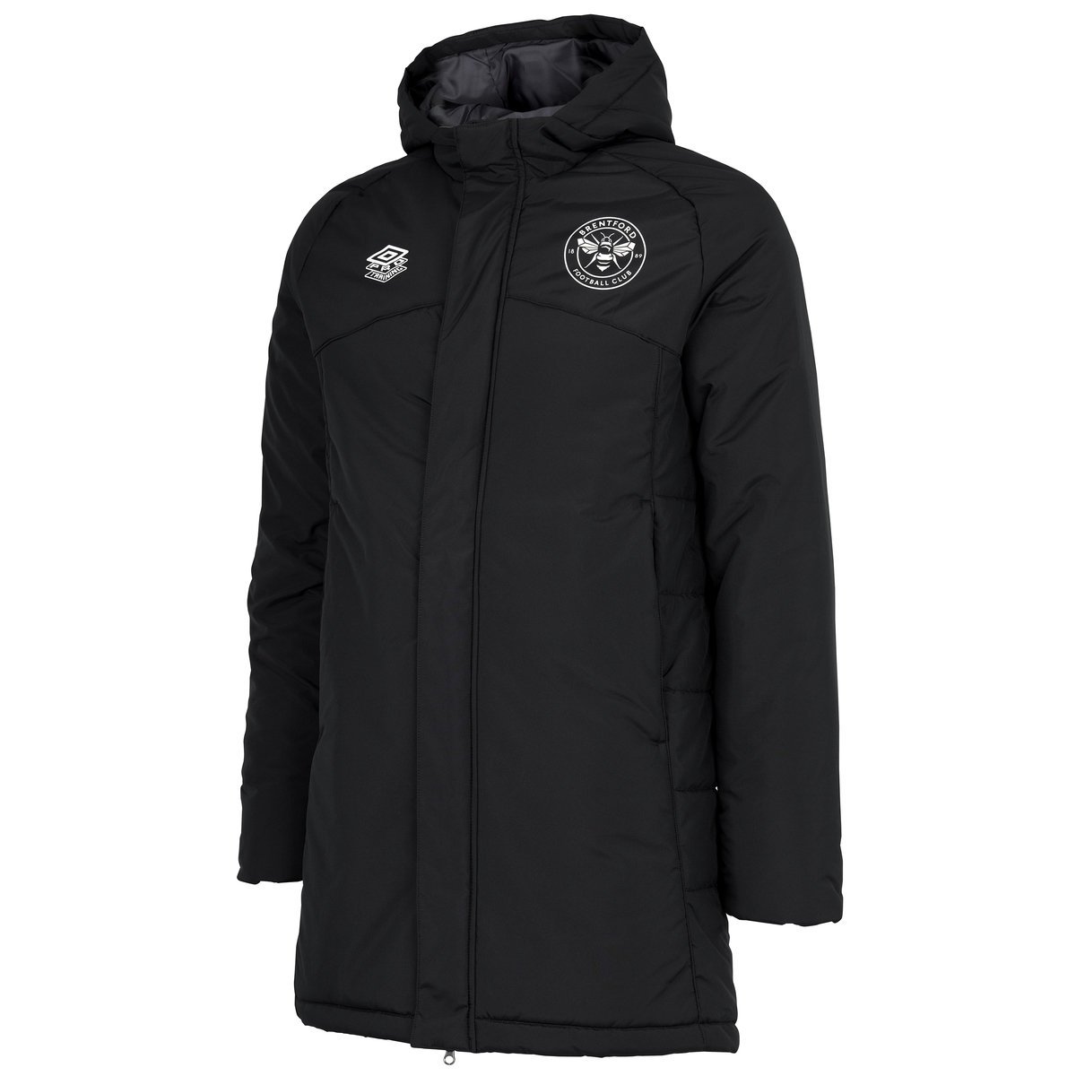 Black Umbro Football Brentford 22/23 Padded Jacket Football Jackets | CA-81031