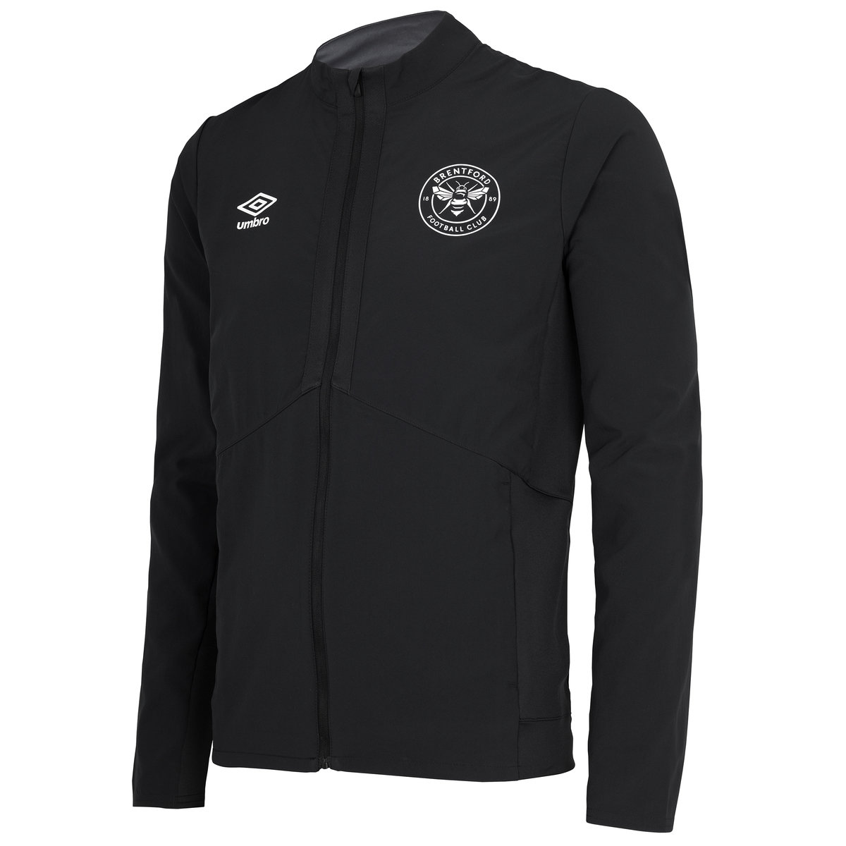 Black Umbro Football Brentford 22/23 Presentation Jacket Football Jackets | CA-15084