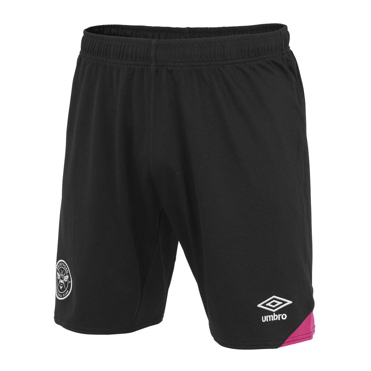 Black Umbro Football Brentford 22/23 Third Short Junior Football Shorts | CA-64743