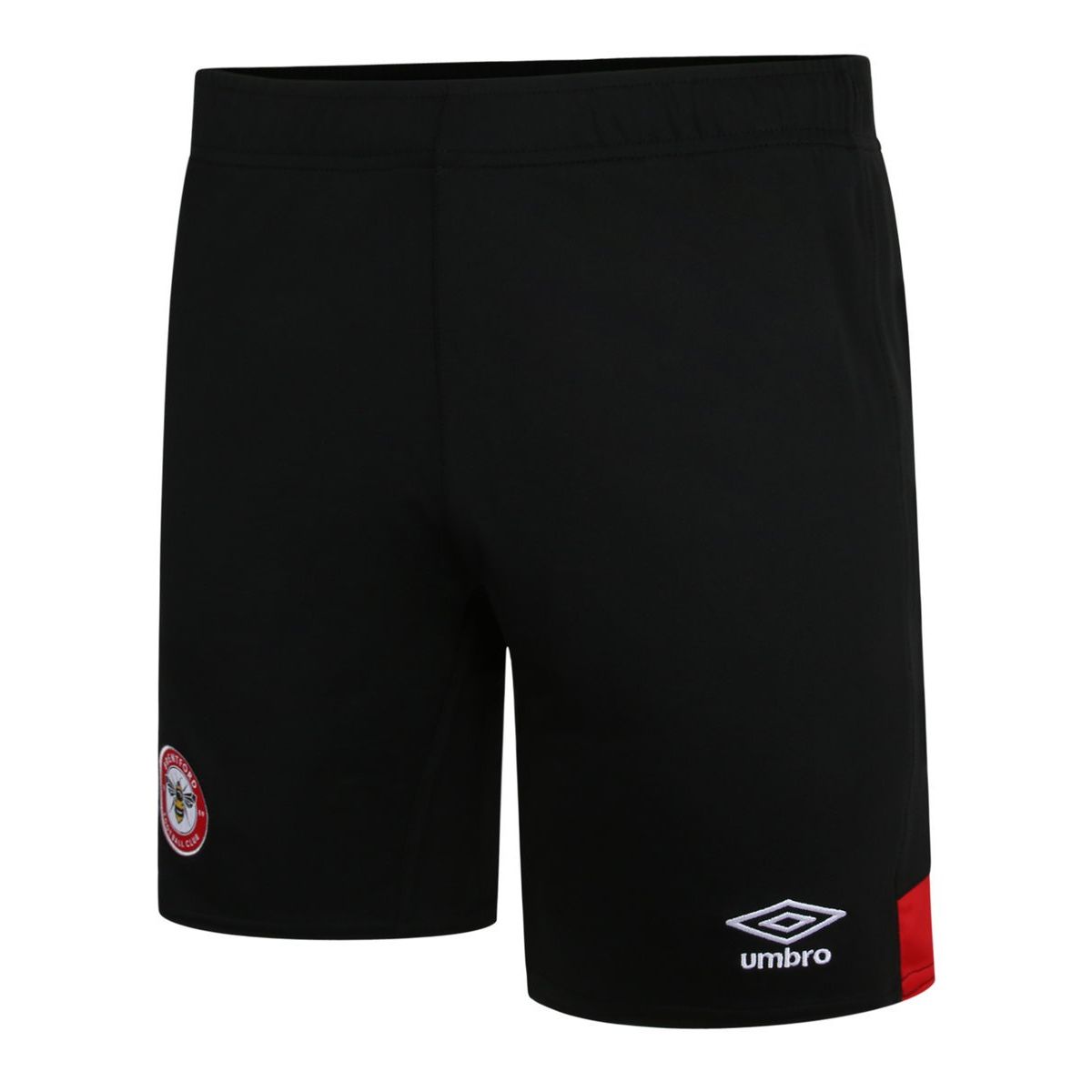 Black Umbro Teamwear - Umbro Brentford FC Football 21/23 Home Short Shorts | CA-06930