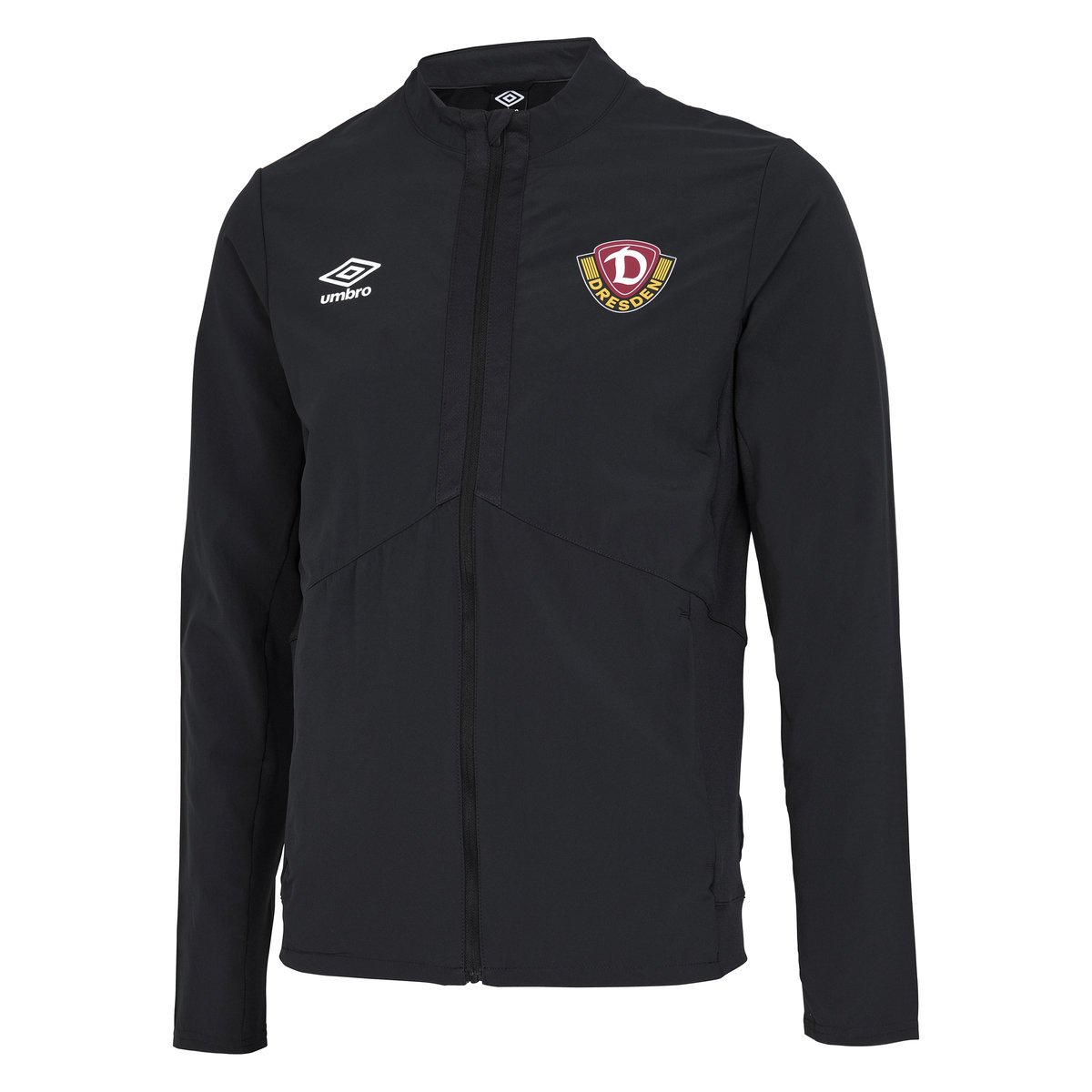 Black Umbro Teamwear - Umbro Dynamo Dresden Football 22/23 Presentation Jacket Football Jackets | CA-45765