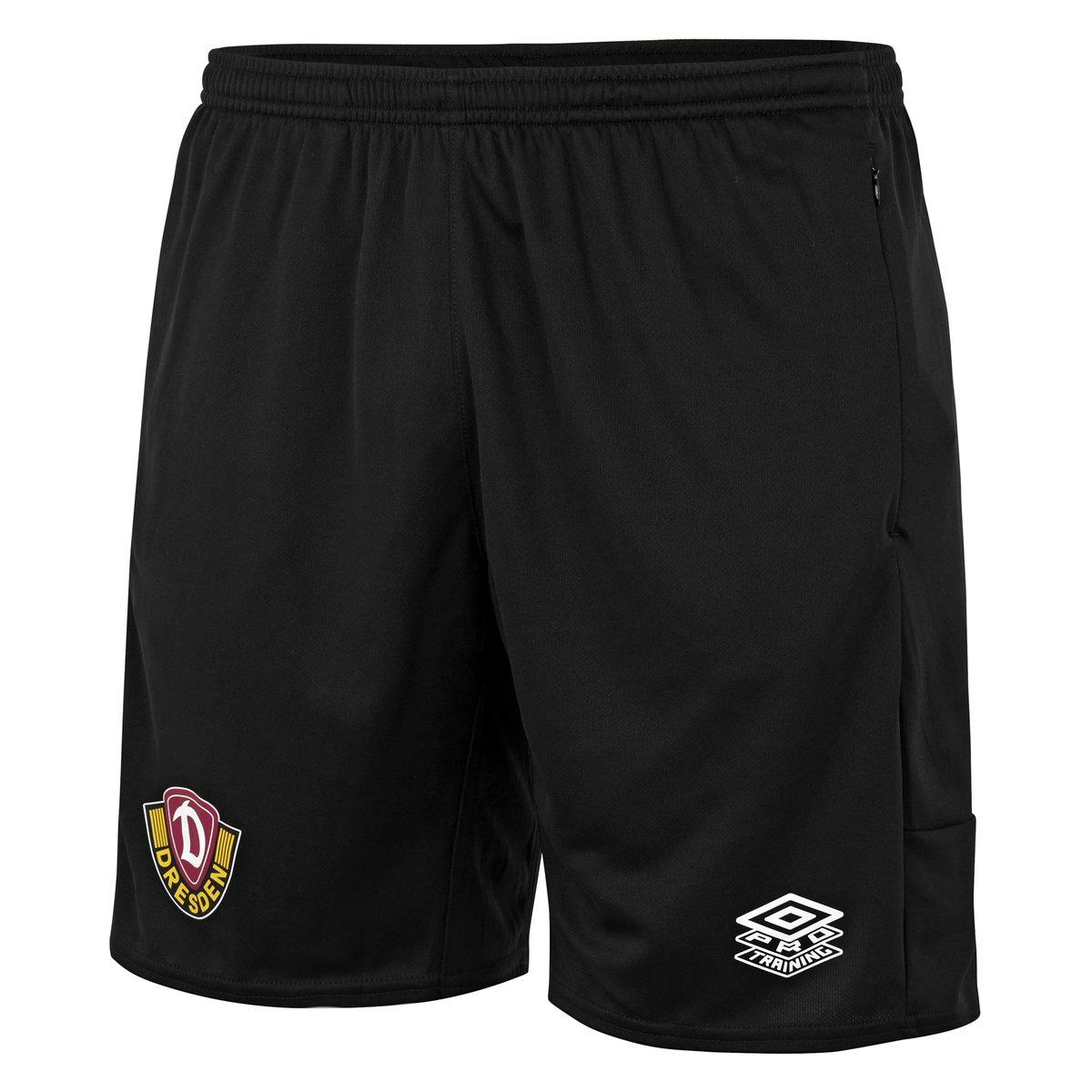 Black Umbro Teamwear - Umbro Dynamo Dresden Football 22/23 Training Short Junior Football Shorts | CA-29077