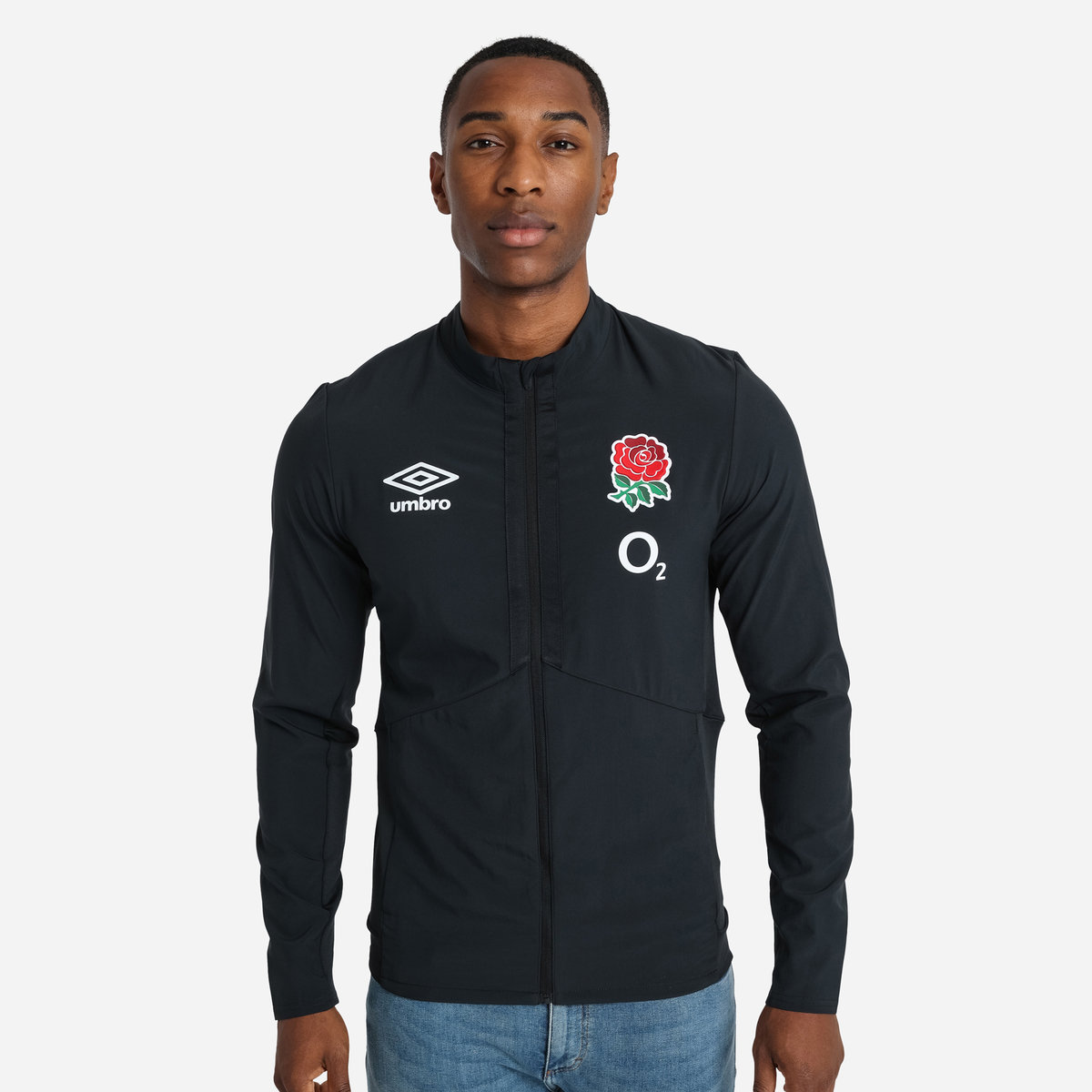 Black Umbro Teamwear - Umbro England Rugby Football 22/23 Anthem Jacket Jackets | CA-52209