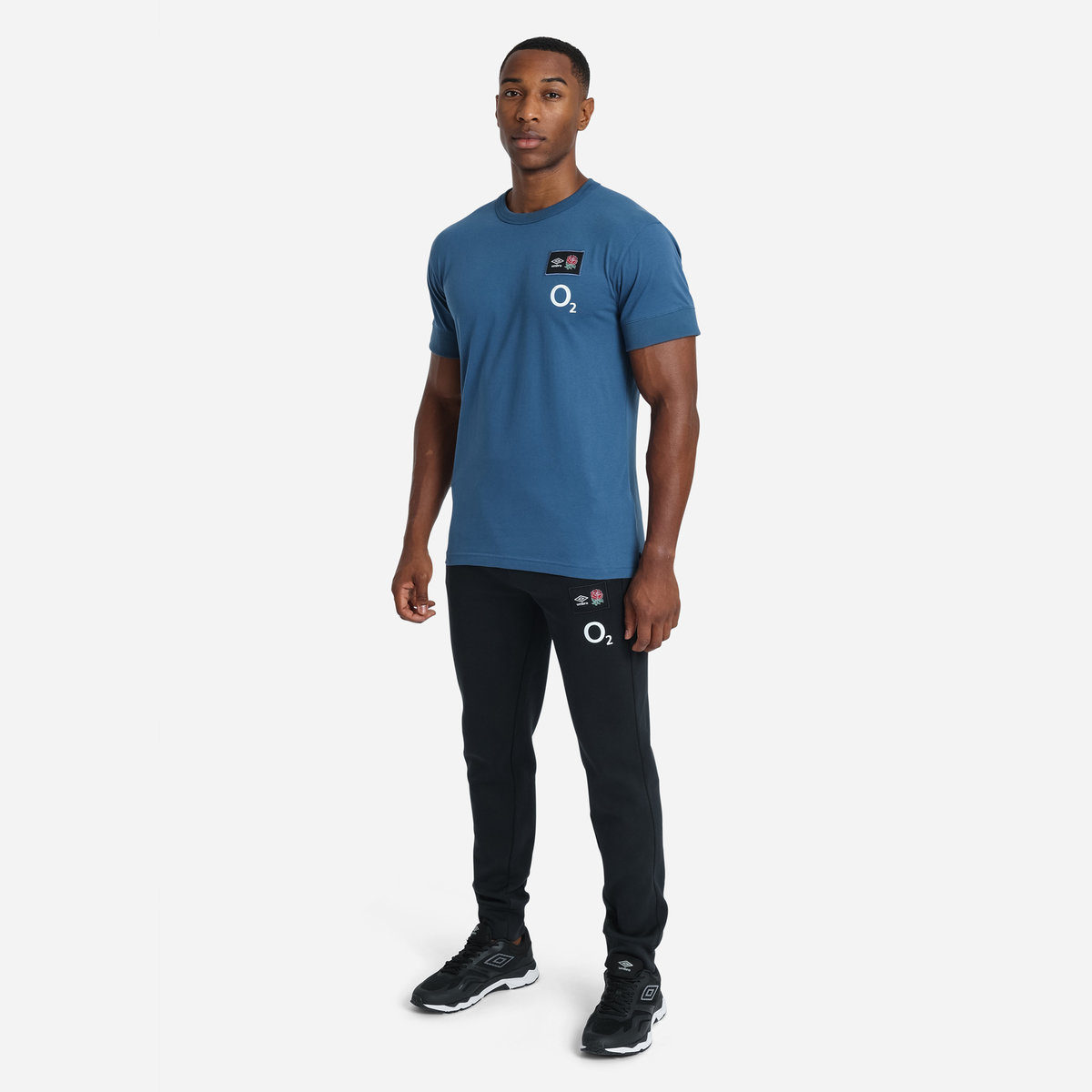 Black Umbro Teamwear - Umbro England Rugby Football 22/23 Knit Pant Trousers | CA-26768