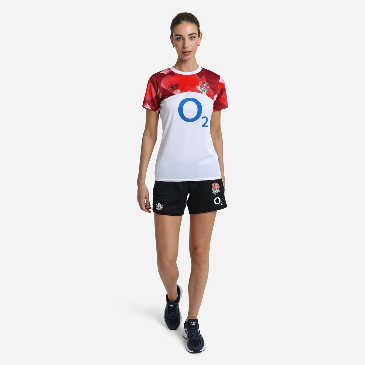 Black Umbro Teamwear - Umbro England Rugby Football 22/23 Long Knit Short Shorts | CA-02407