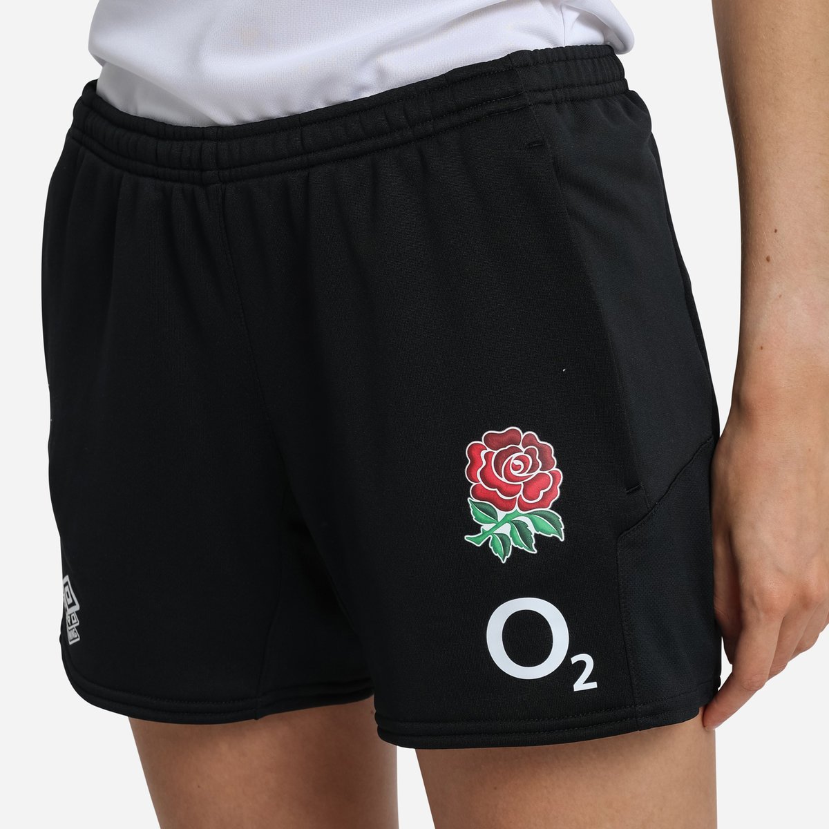 Black Umbro Teamwear - Umbro England Rugby Football 22/23 Long Knit Short Shorts | CA-02407