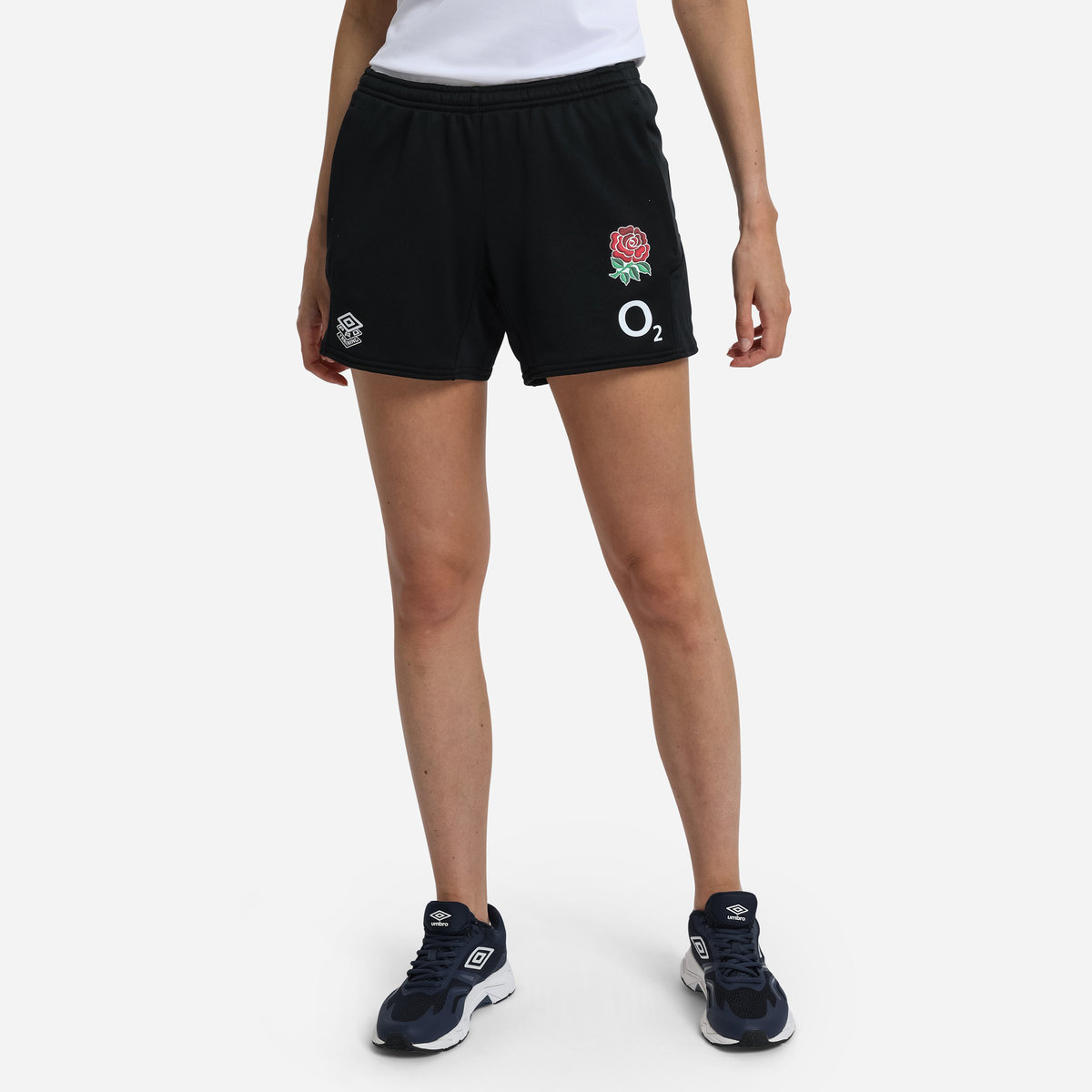 Black Umbro Teamwear - Umbro England Rugby Football 22/23 Long Knit Short Shorts | CA-02407