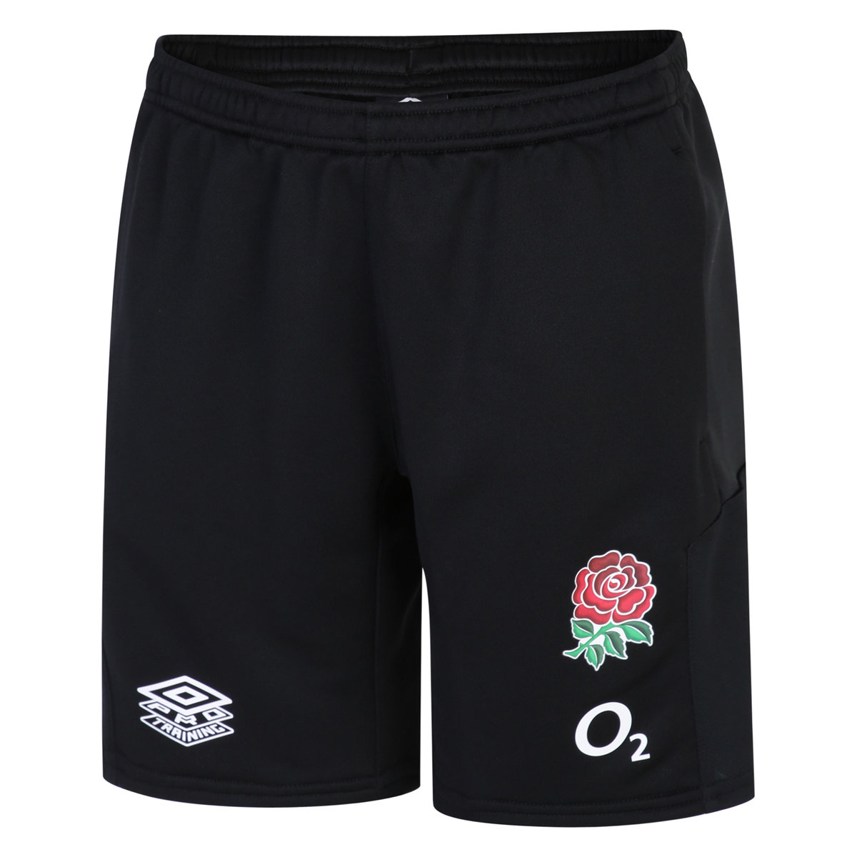 Black Umbro Teamwear - Umbro England Rugby Football 22/23 Long Knit Short Junior Shorts | CA-17501