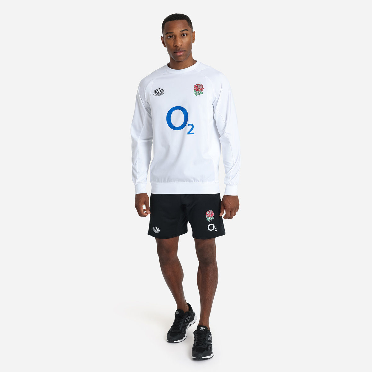 Black Umbro Teamwear - Umbro England Rugby Football 22/23 Long Knit Short Shorts | CA-55328