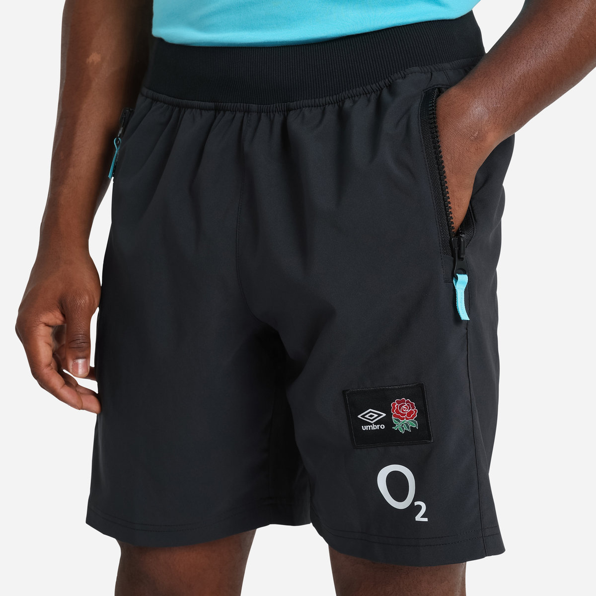 Black Umbro Teamwear - Umbro England Rugby Football 22/23 Woven Short Shorts | CA-40534