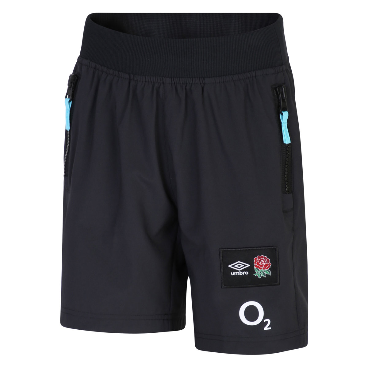 Black Umbro Teamwear - Umbro England Rugby Football 22/23 Woven Short Junior Shorts | CA-66537