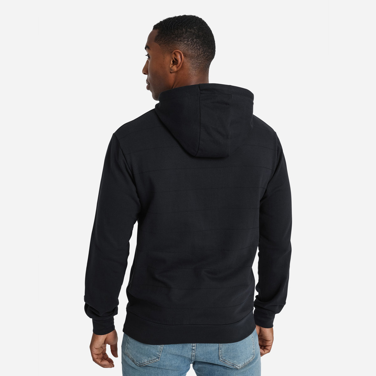 Black Umbro Teamwear - Umbro England Rugby Football Classic Quilted Hoodie Hoodies | CA-58717