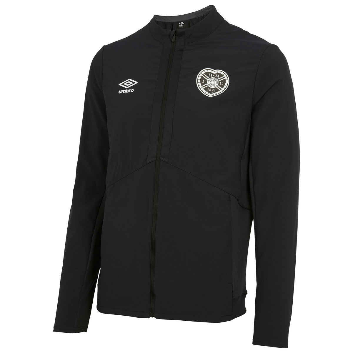 Black Umbro Football Heart Of Midlothian F.c. 22/23 Presentation Jacket Jackets | CA-46880