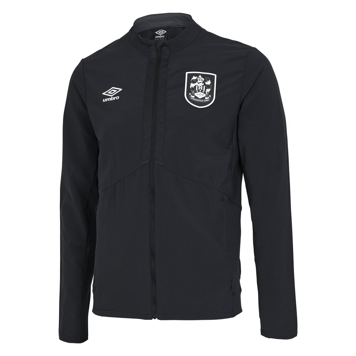 Black Umbro Teamwear - Umbro Huddersfield Town Football 22/23 Presentation Jacket Jackets | CA-17094