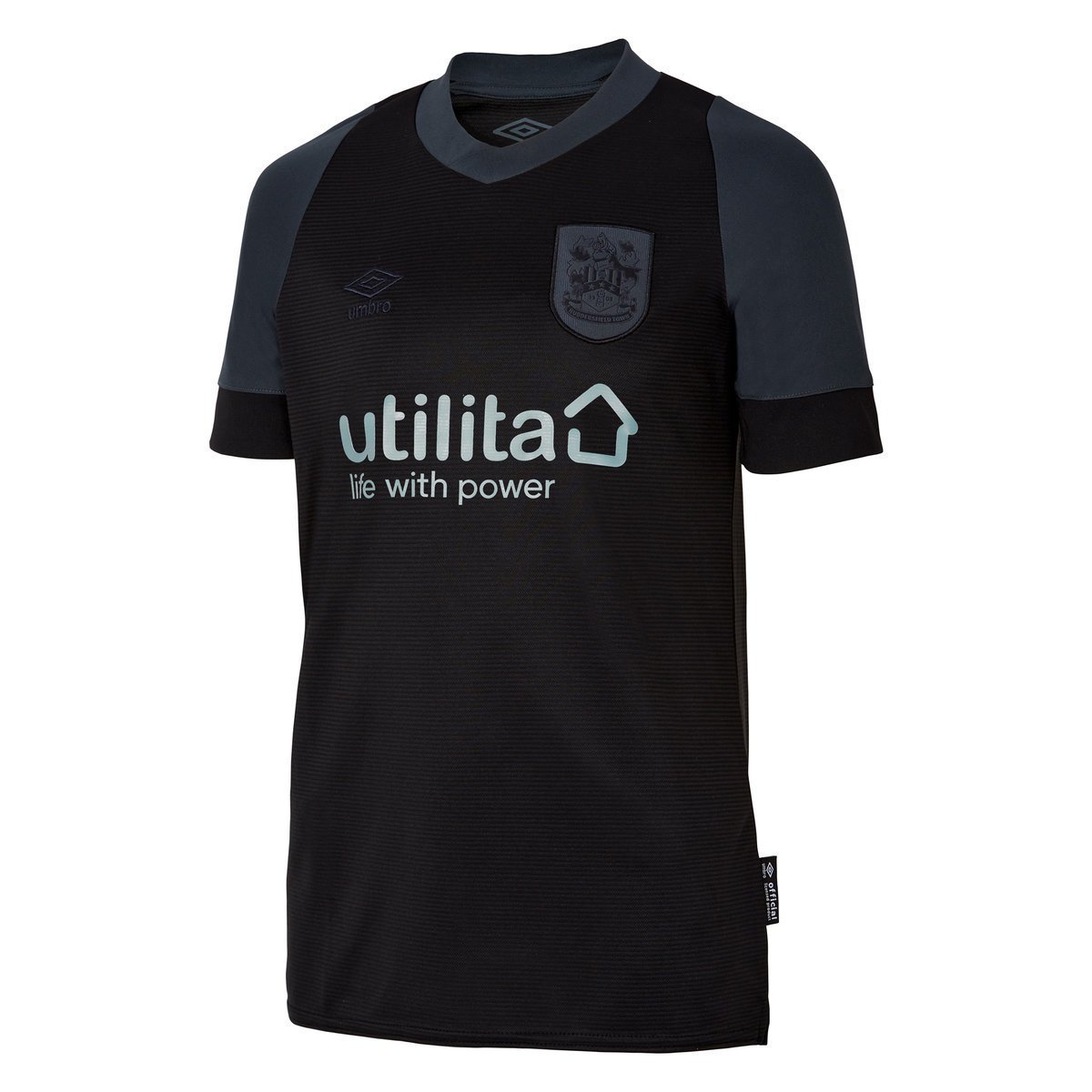 Black Umbro Teamwear - Umbro Huddersfield Town Football 22/23 Away Jersey Junior Jersey | CA-77766