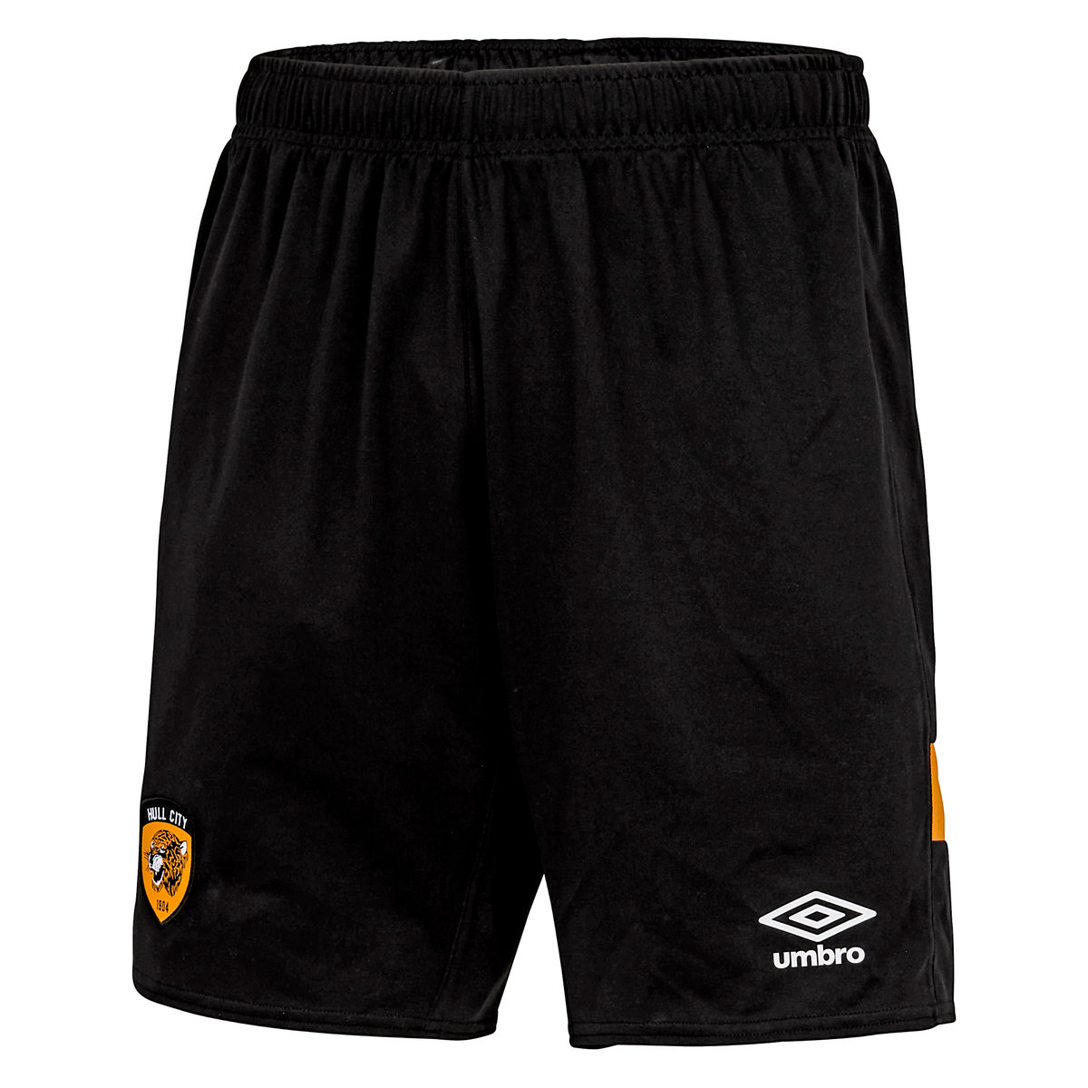 Black Umbro Teamwear - Umbro Hull City Football 22/23 Home Short Junior Football Shorts | CA-19160