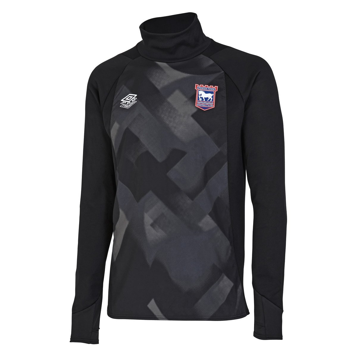 Black Umbro Football Ipswich Town 22/23 Drill Top Tops | CA-57447