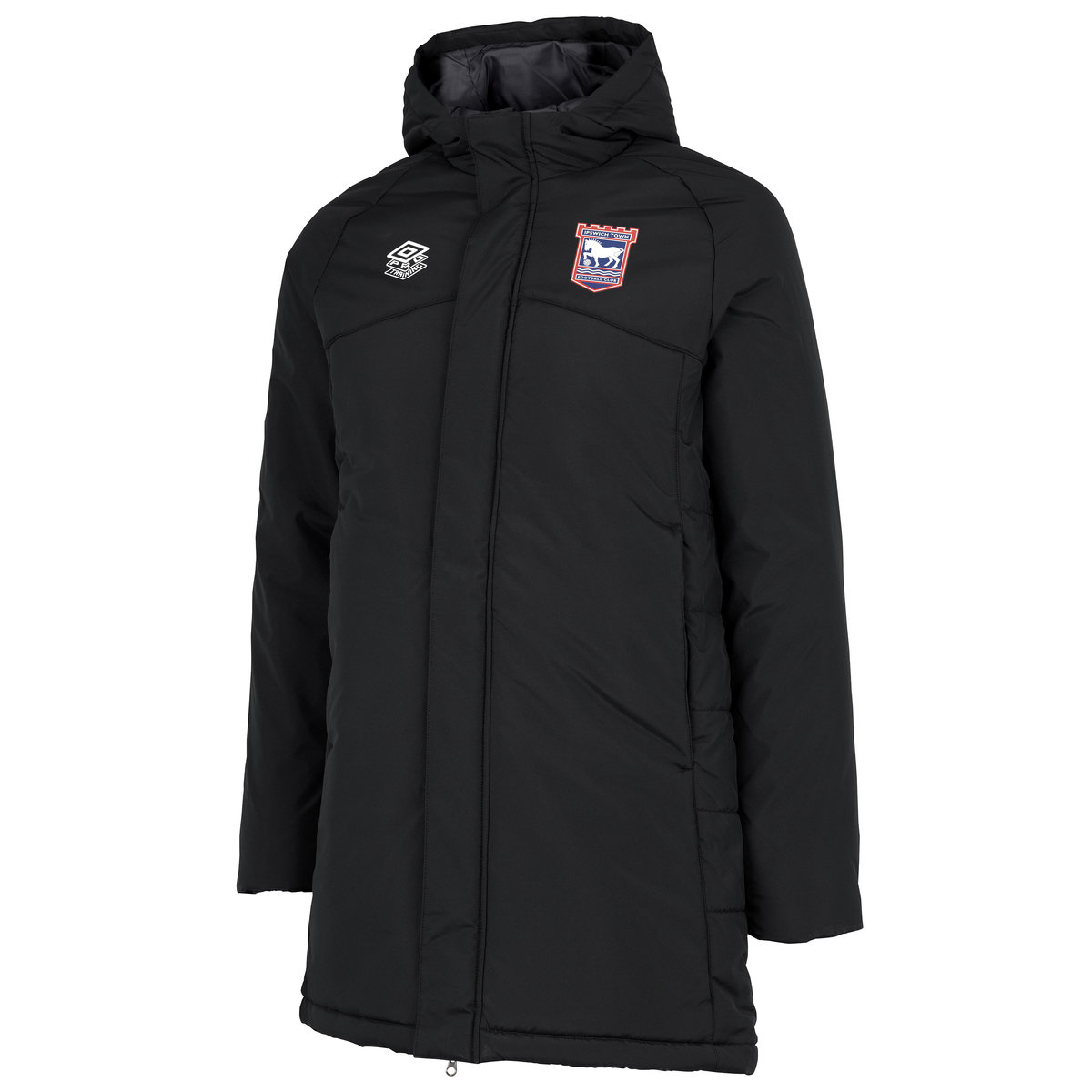 Black Umbro Football Ipswich Town 22/23 Padded Jacket Junior Jackets | CA-98430