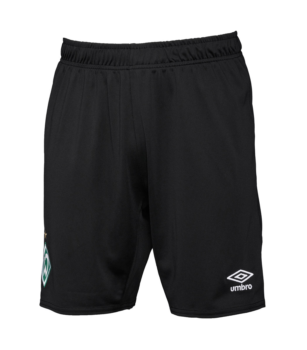 Black Umbro Teamwear - Umbro Werder Bremen Football 22/23 Third Short Football Shorts | CA-09688