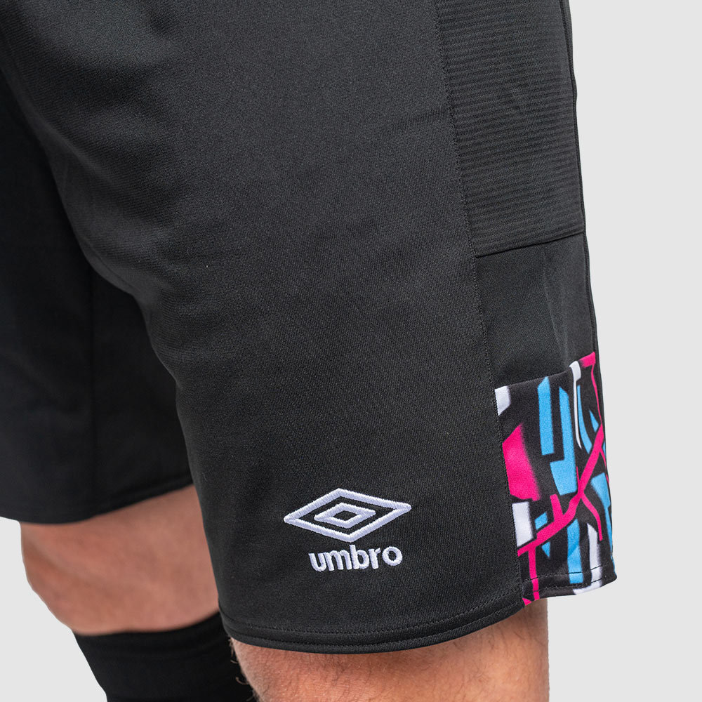 Black Umbro Football West Ham Utd 22/23 Away Short Shorts | CA-48097